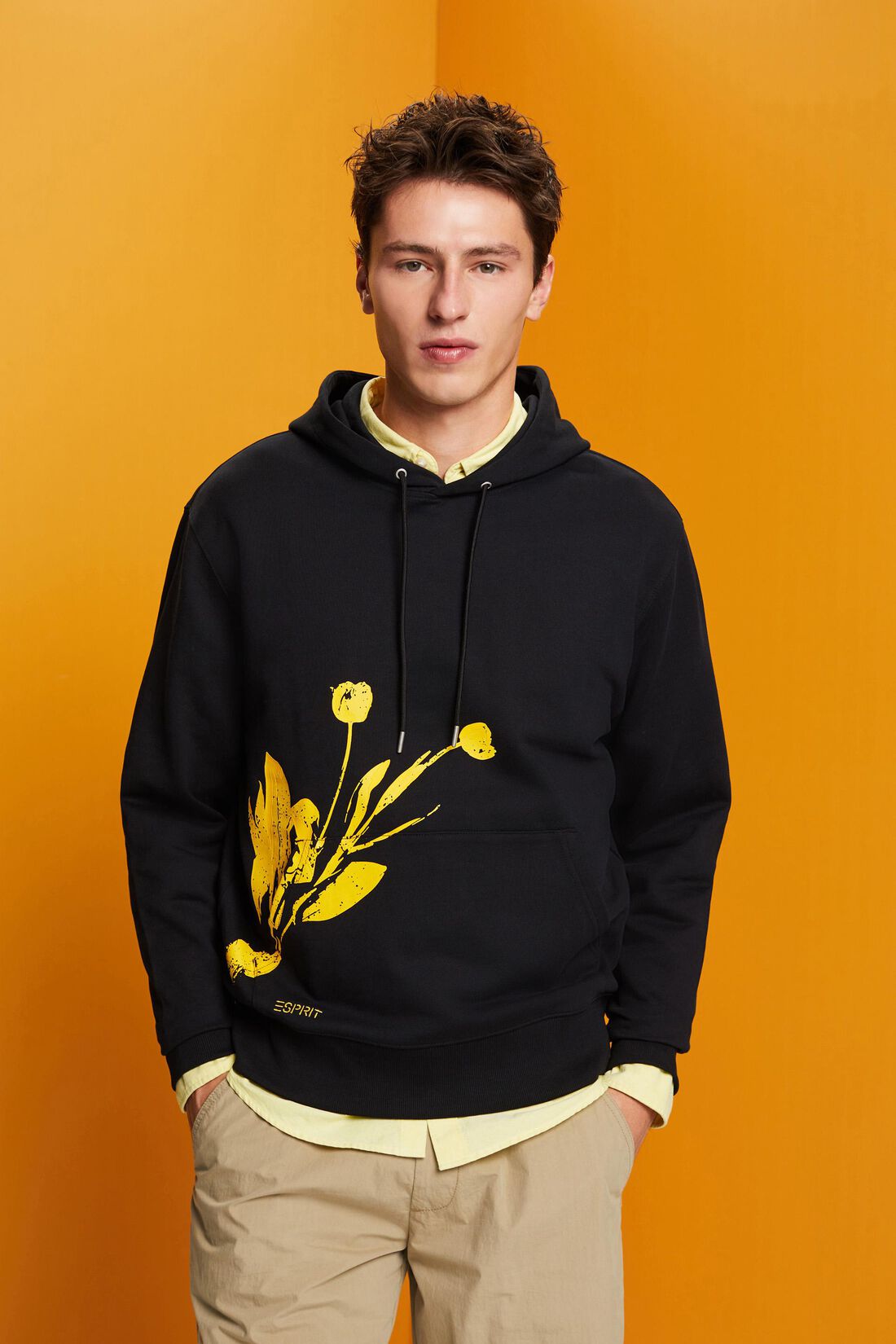 Hoodie mit Print, 100 % Baumwolle