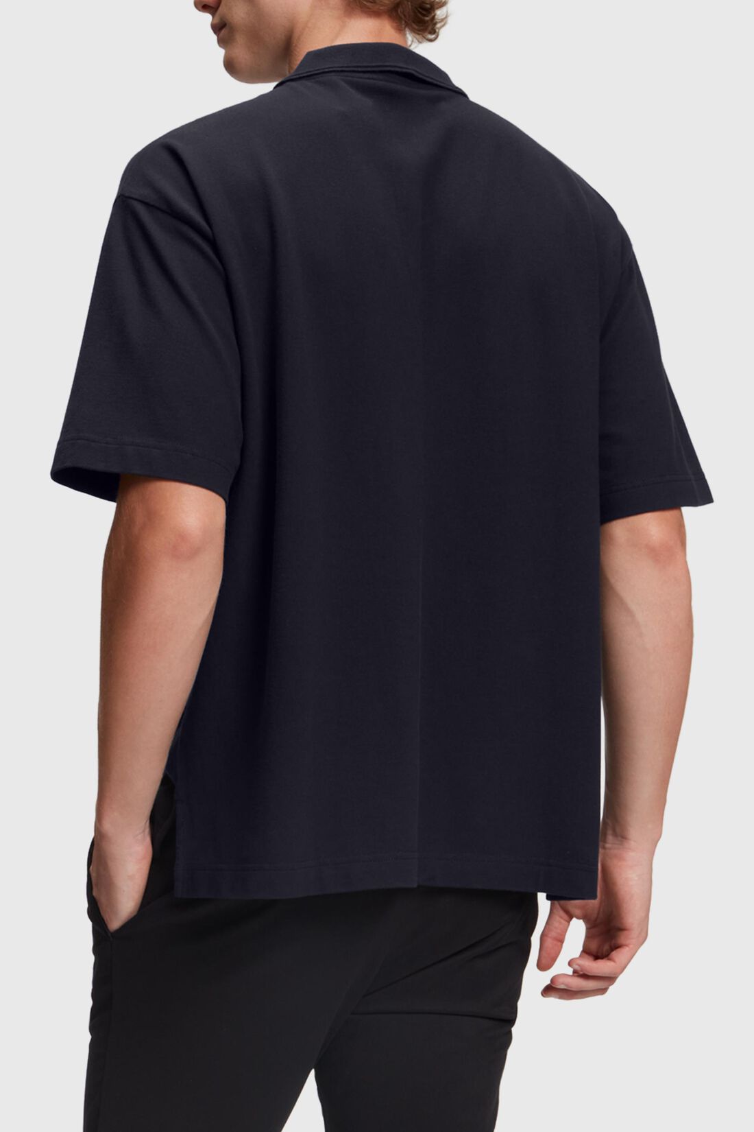 Relaxed Fit Poloshirt mit Dolphin-Badge