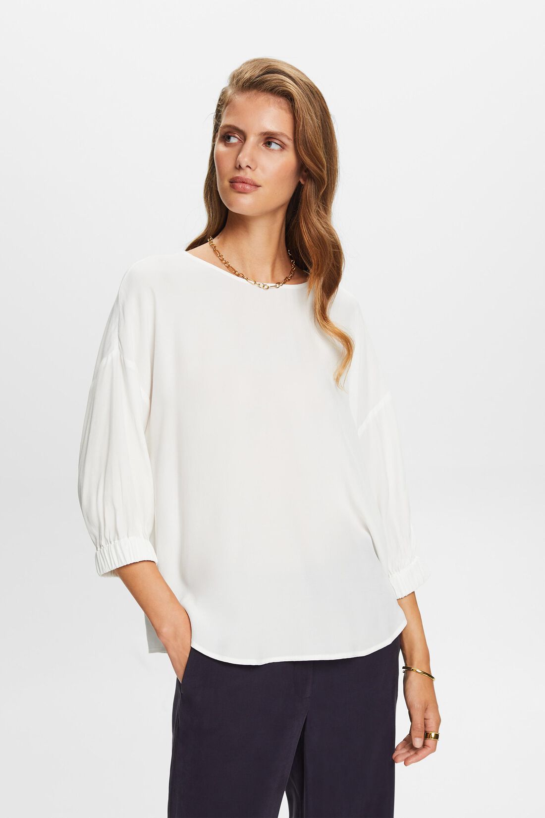 Bluse in lockerer Passform