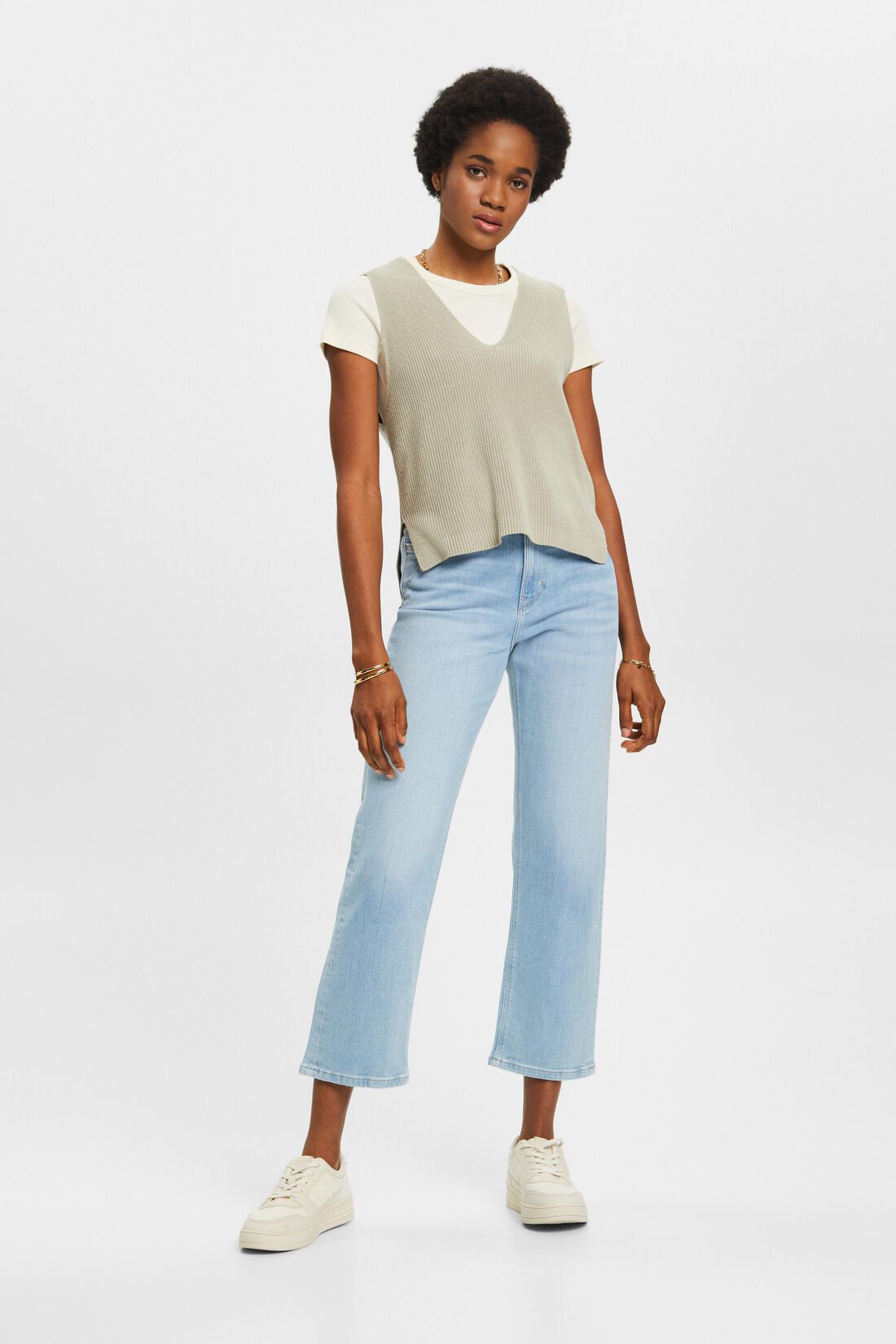 High-Rise-Jeans im Dad Fit