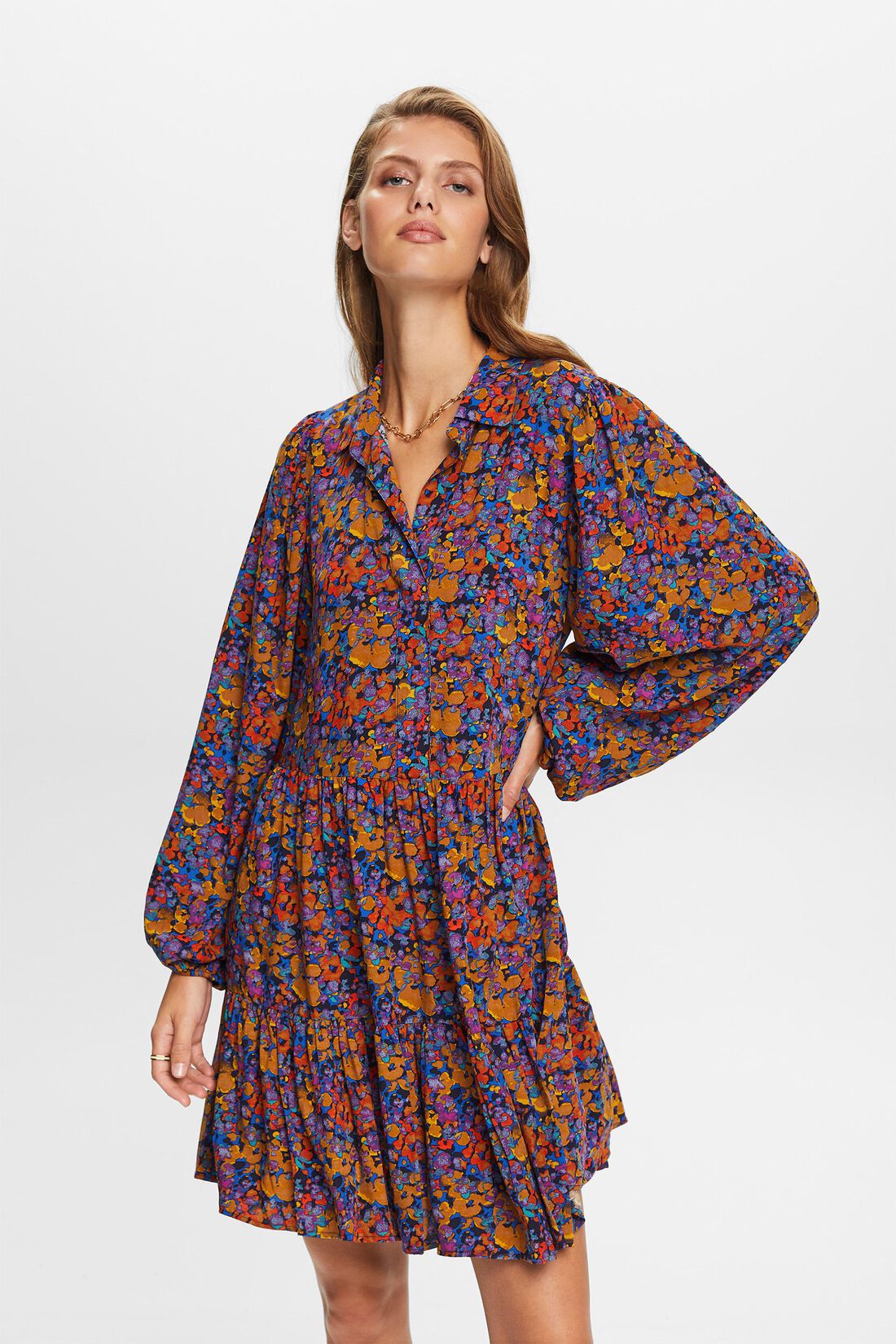 Minikleid mit Print, LENZING&trade; ECOVERO&trade;