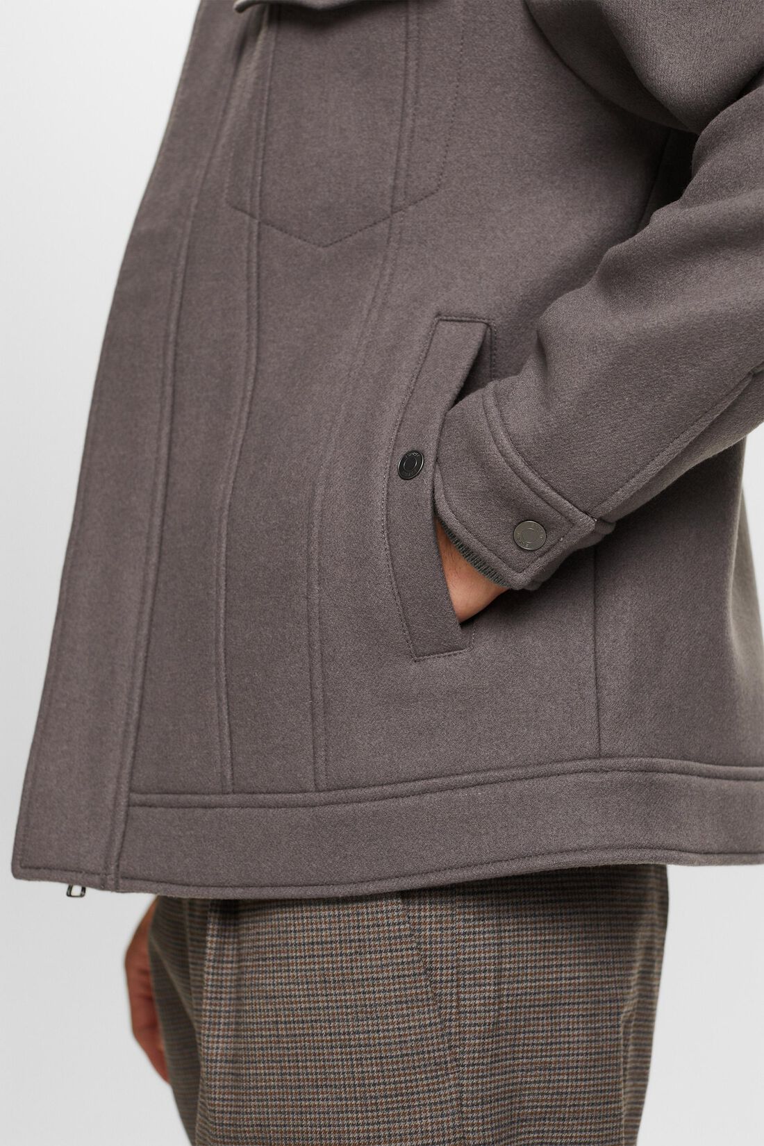Truckerjacke aus Wolle