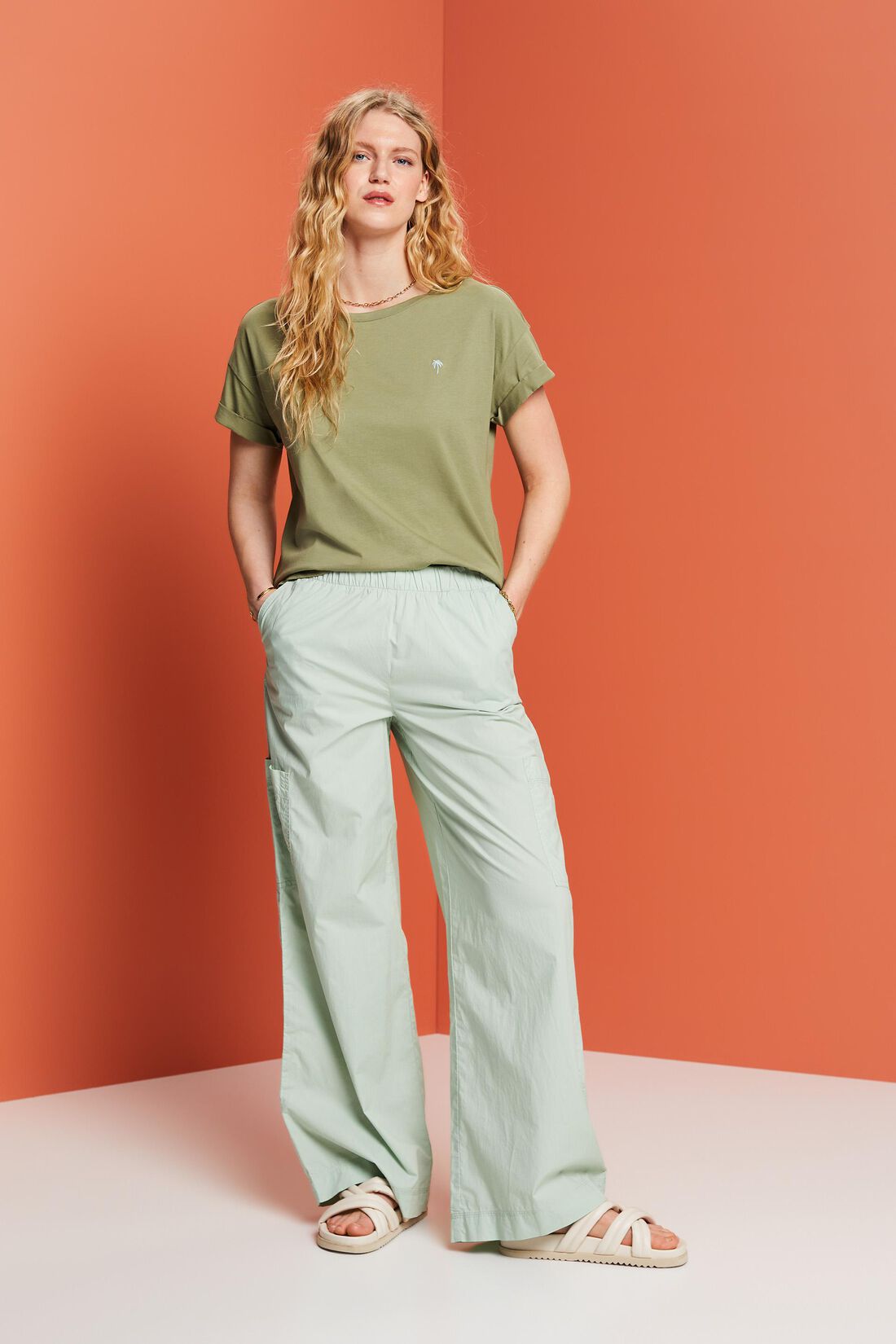 Besticktes Shirt, 100% Baumwolle