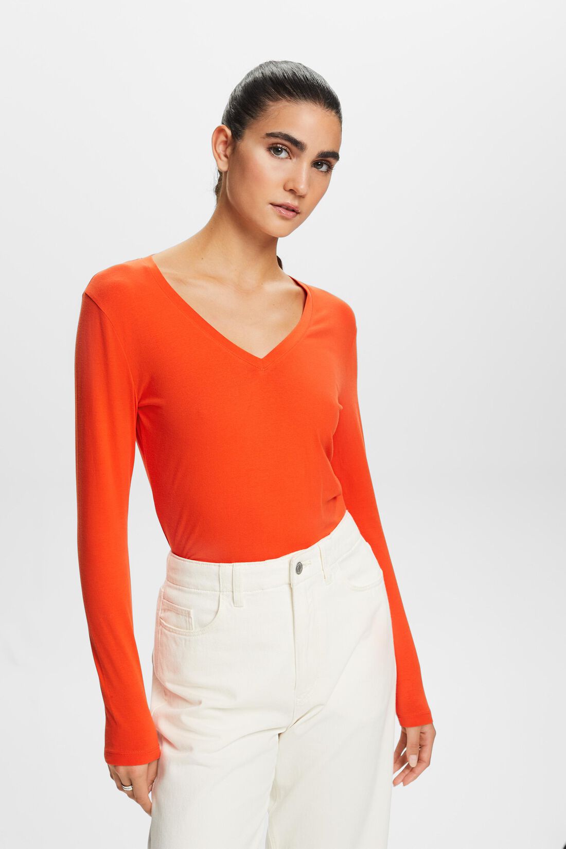 Basic-Longsleeve aus Jersey