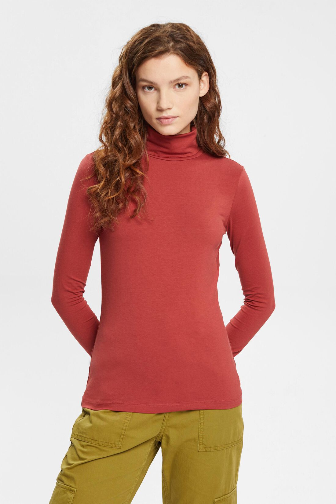 Longsleeve mit Rollkragen