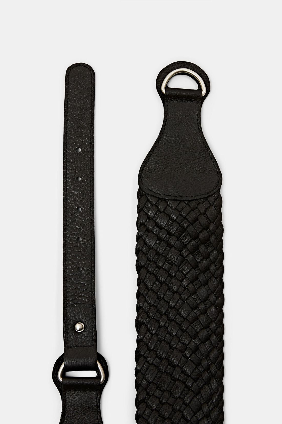 Leder-Tailleng&uuml;rtel im Flechtdesign