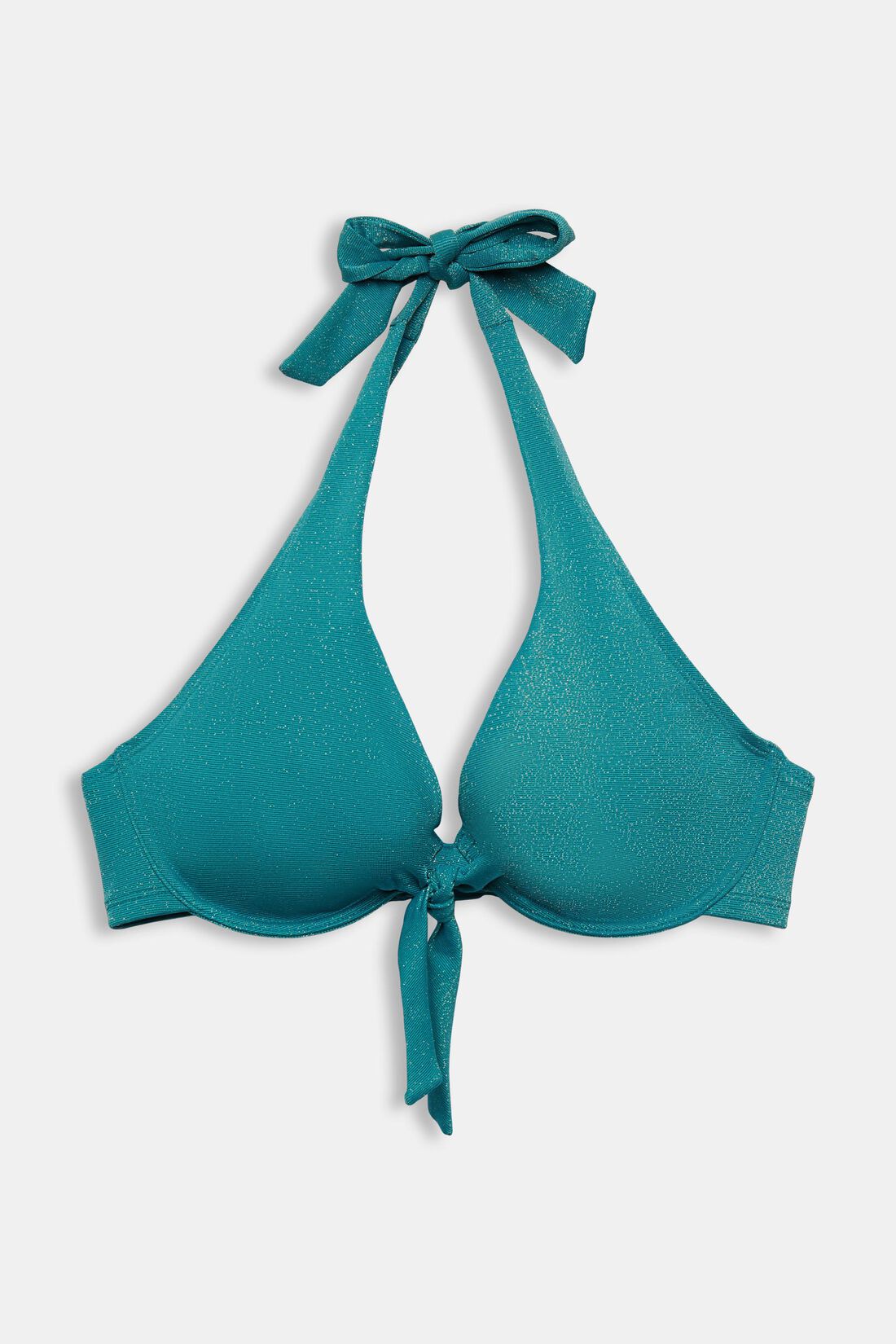 Glitzerndes Neckholder-Bikinitop f&uuml;r gro&szlig;e Cups