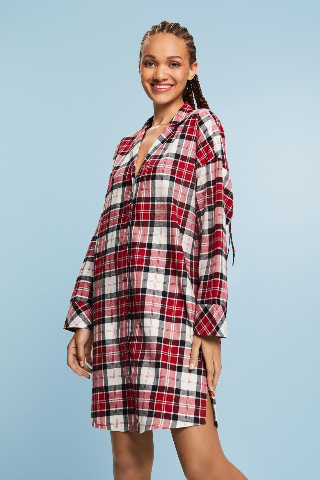 Karo-Nachthemd aus Flanell