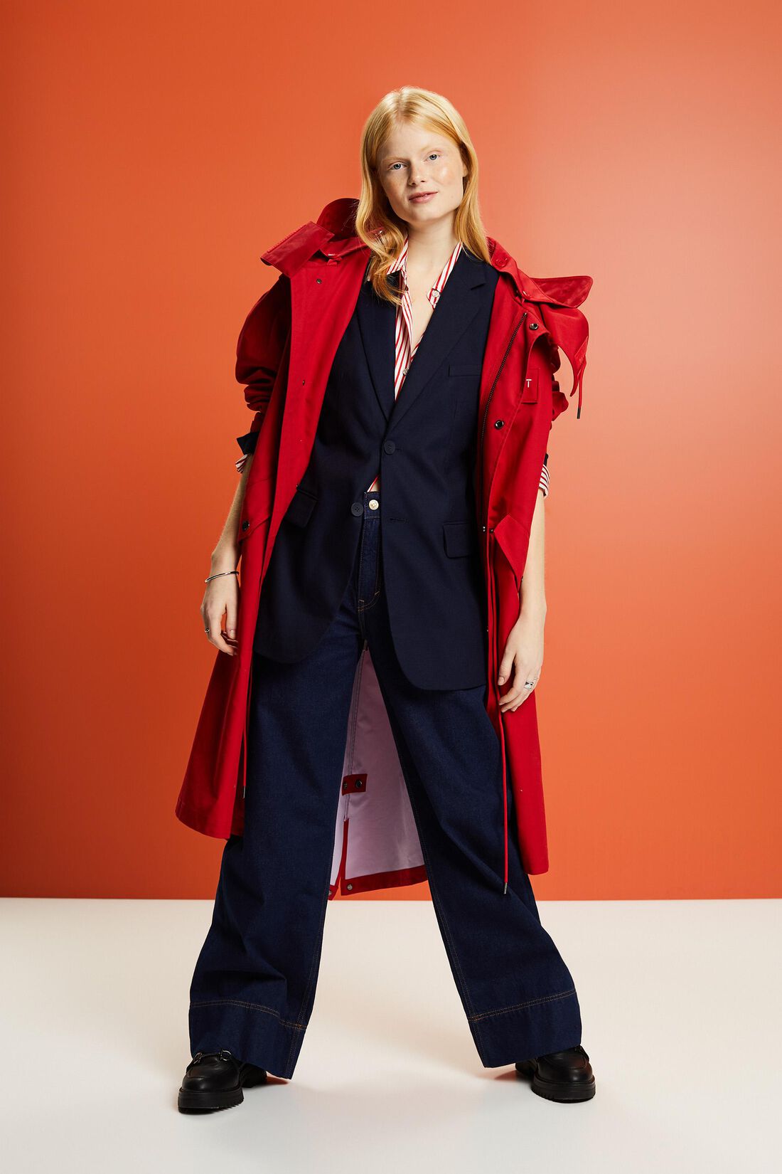Oversize-Blazer aus Flanell