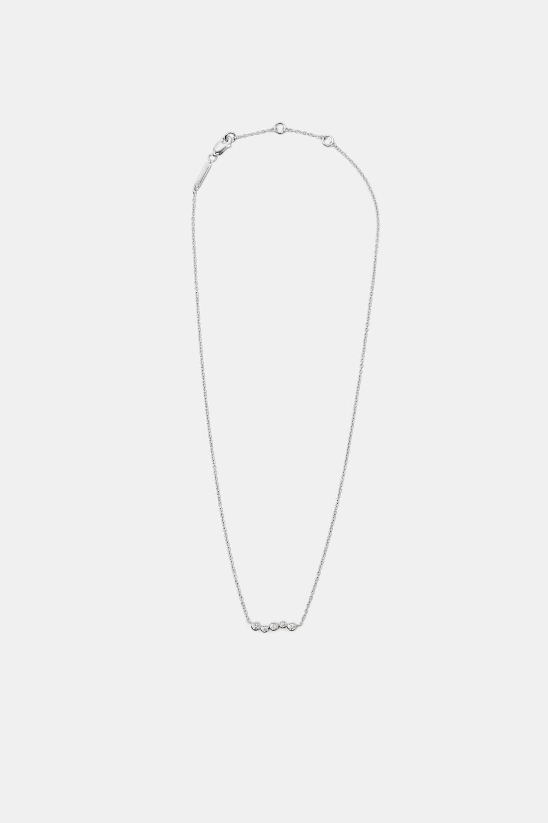 Halskette aus Sterlingsilber mit Zirkonia-Anh&auml;nger