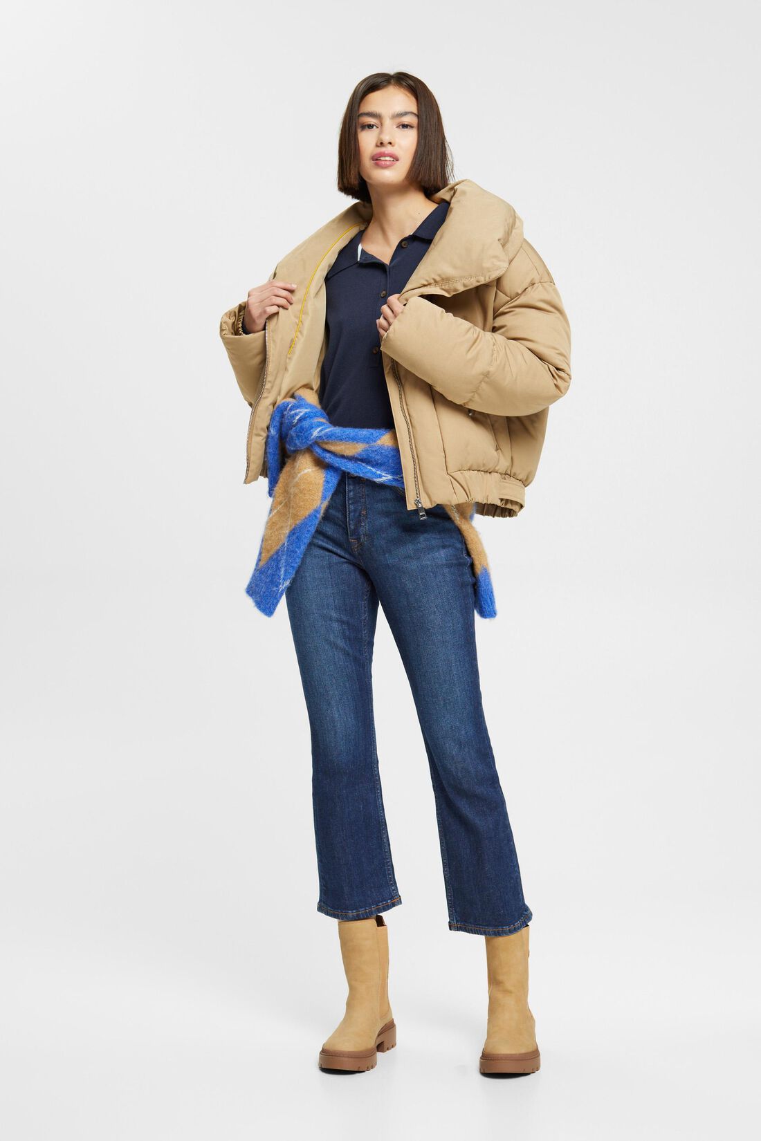 Mid-Rise-Jeans mit Kick Flare