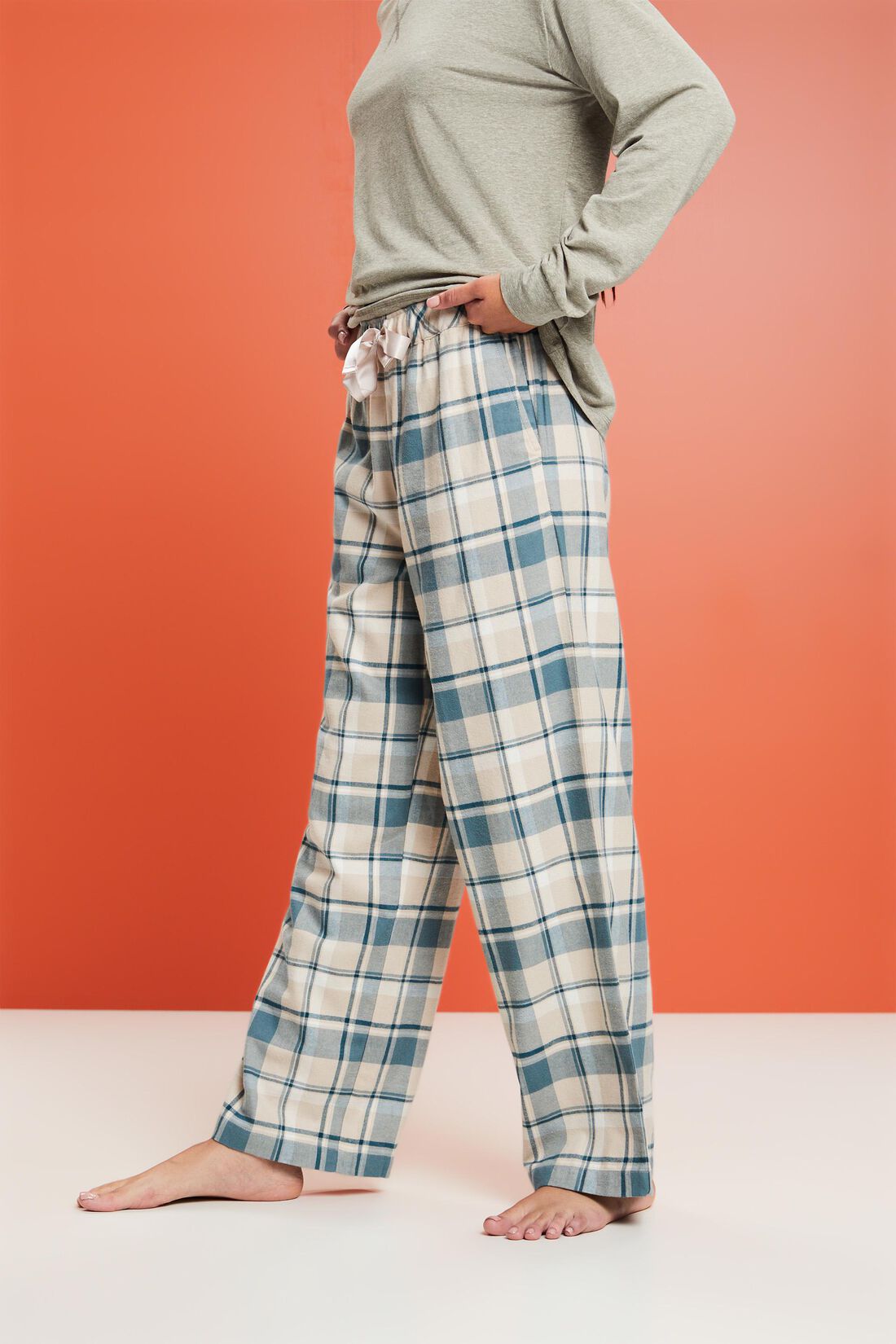 Pyjamahose aus kariertem Flanell