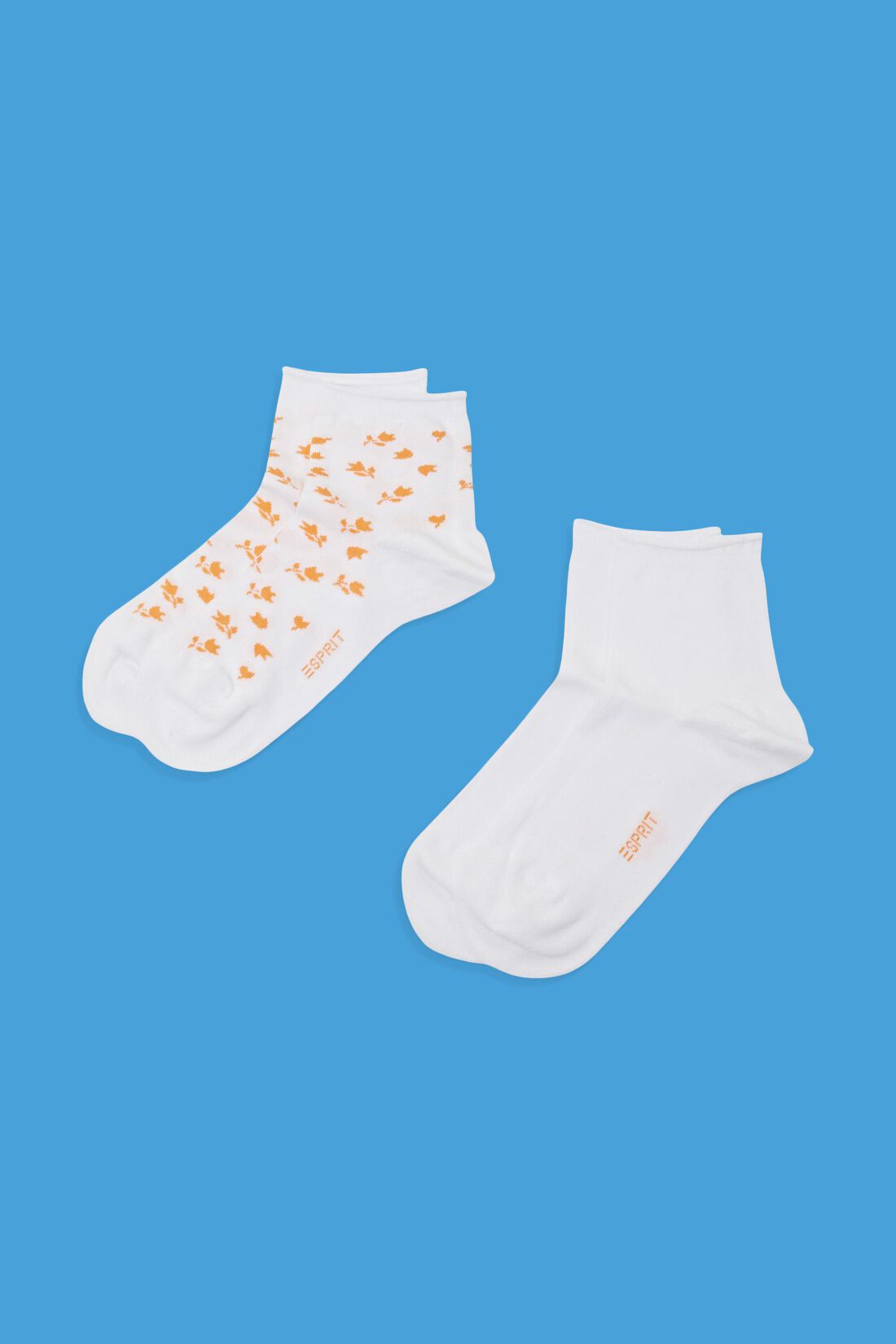 2er-Pack kurze Socken mit Blumenmuster