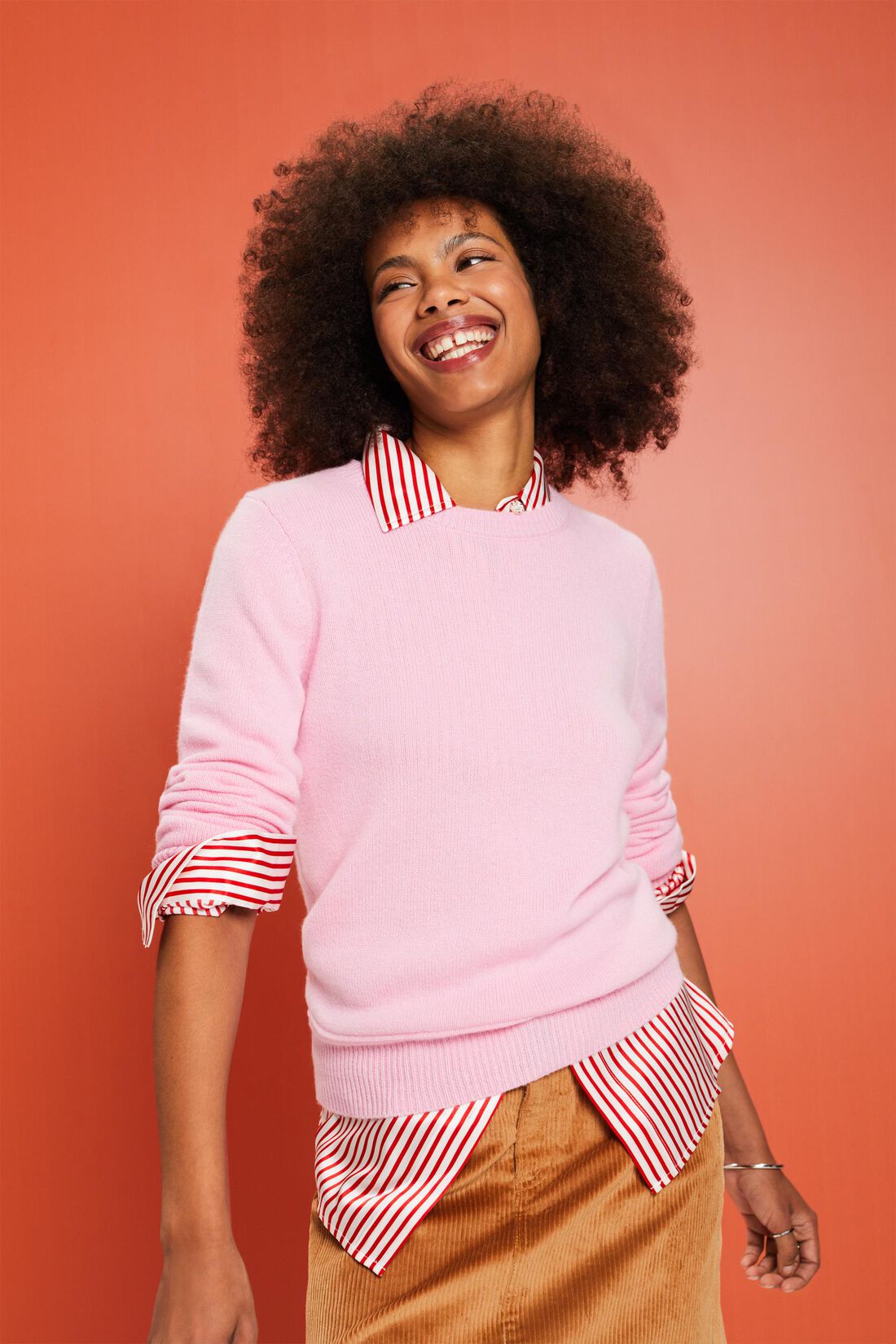 Kaschmirpullover mit Rundhalsausschnitt