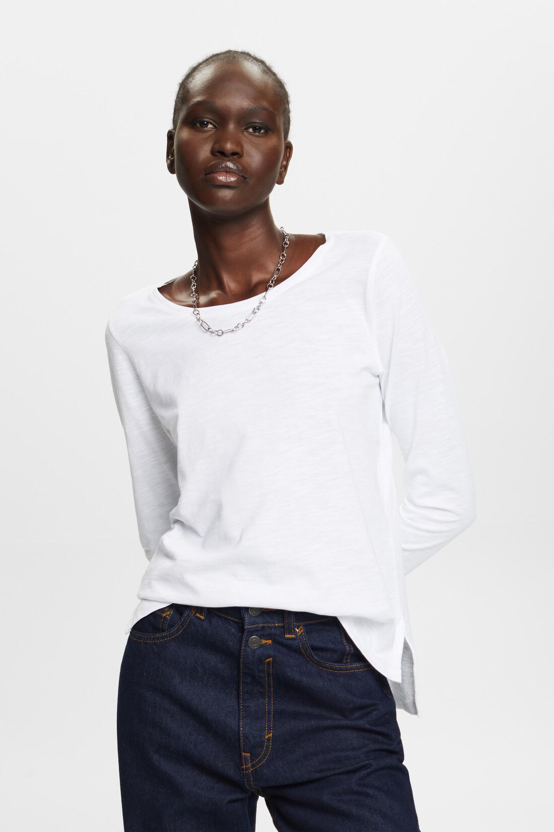 Jersey-Longsleeve, 100% Baumwolle