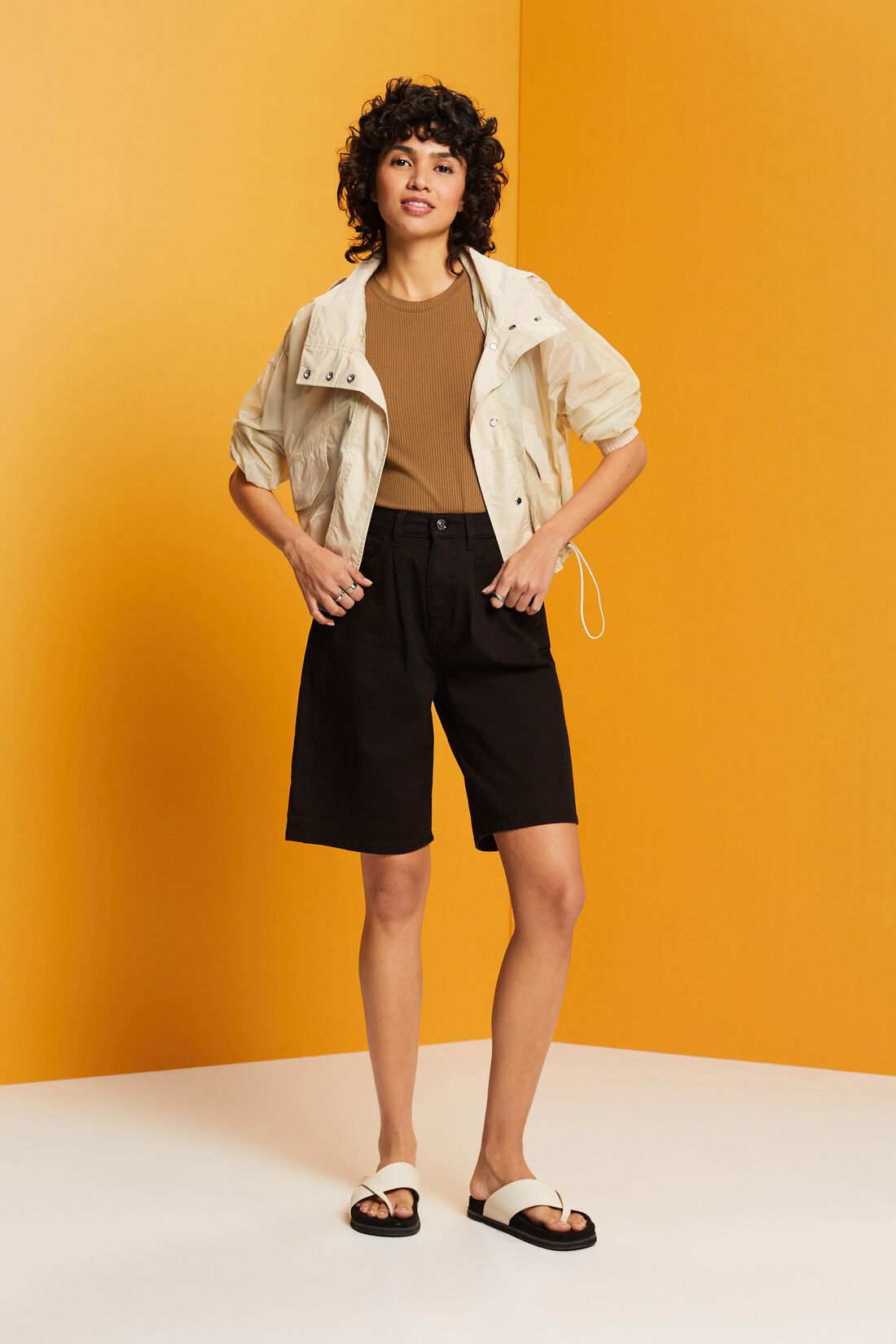 Bermudashorts aus Stretchbaumwolle