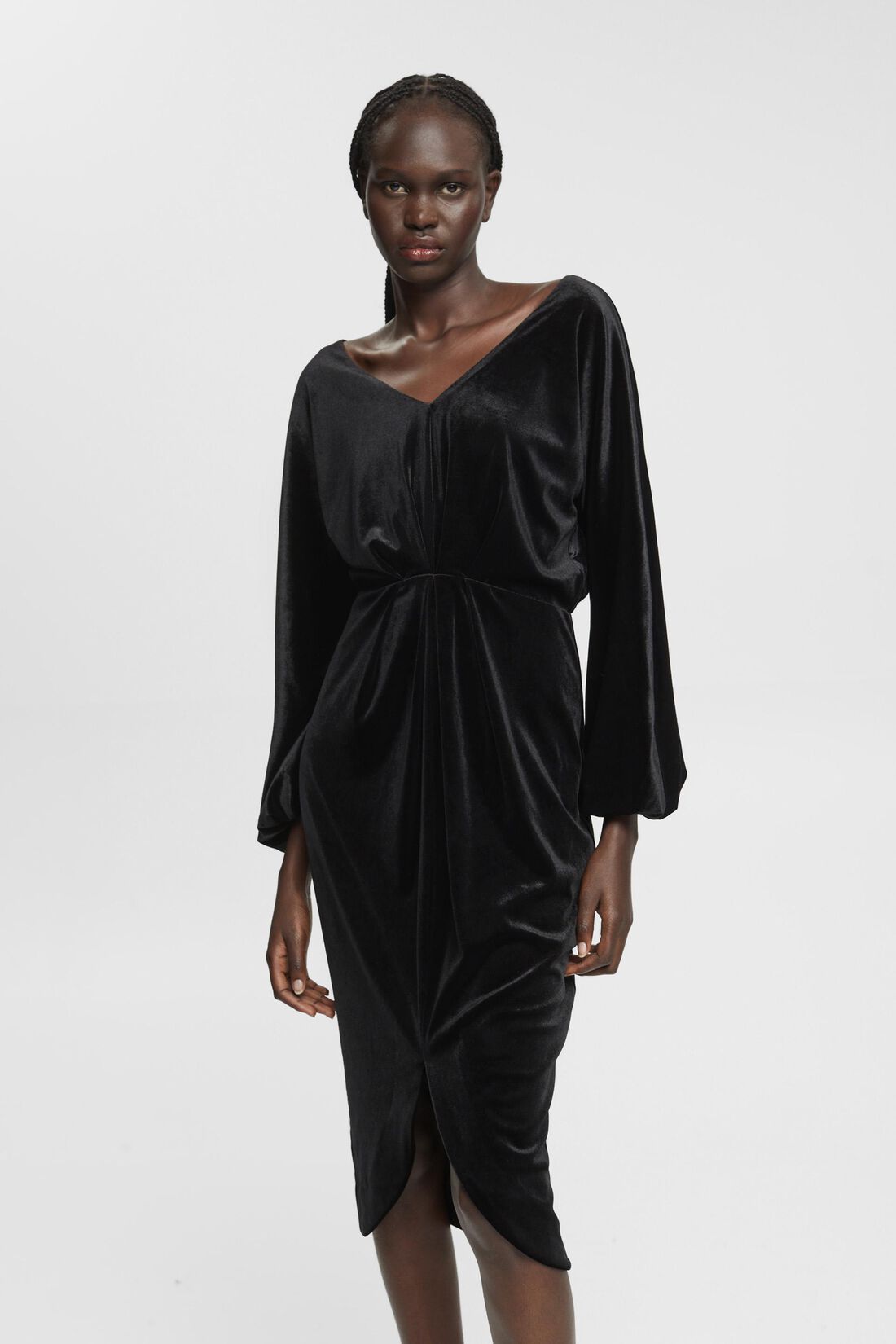 Midikleid aus Samt