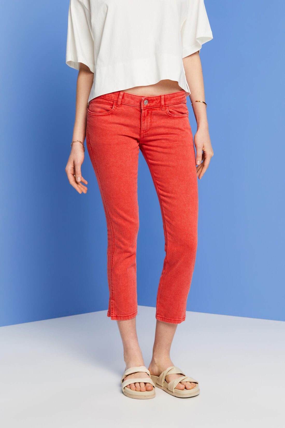 Capri-Hose aus Twill