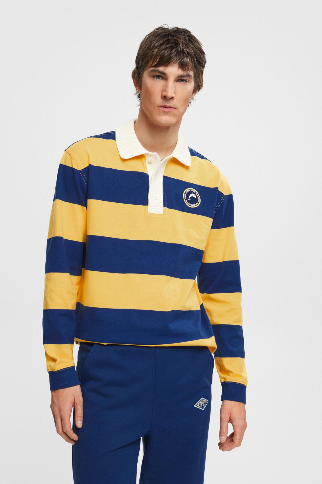 Gestreiftes Rugby-Polo