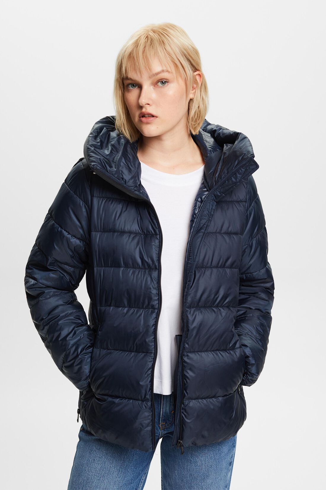 Steppjacke mit Kapuze