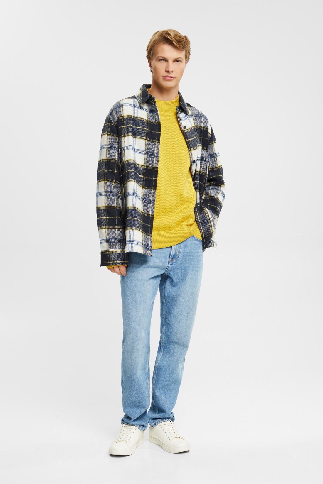 Sweater mit Fischgrat-Muster