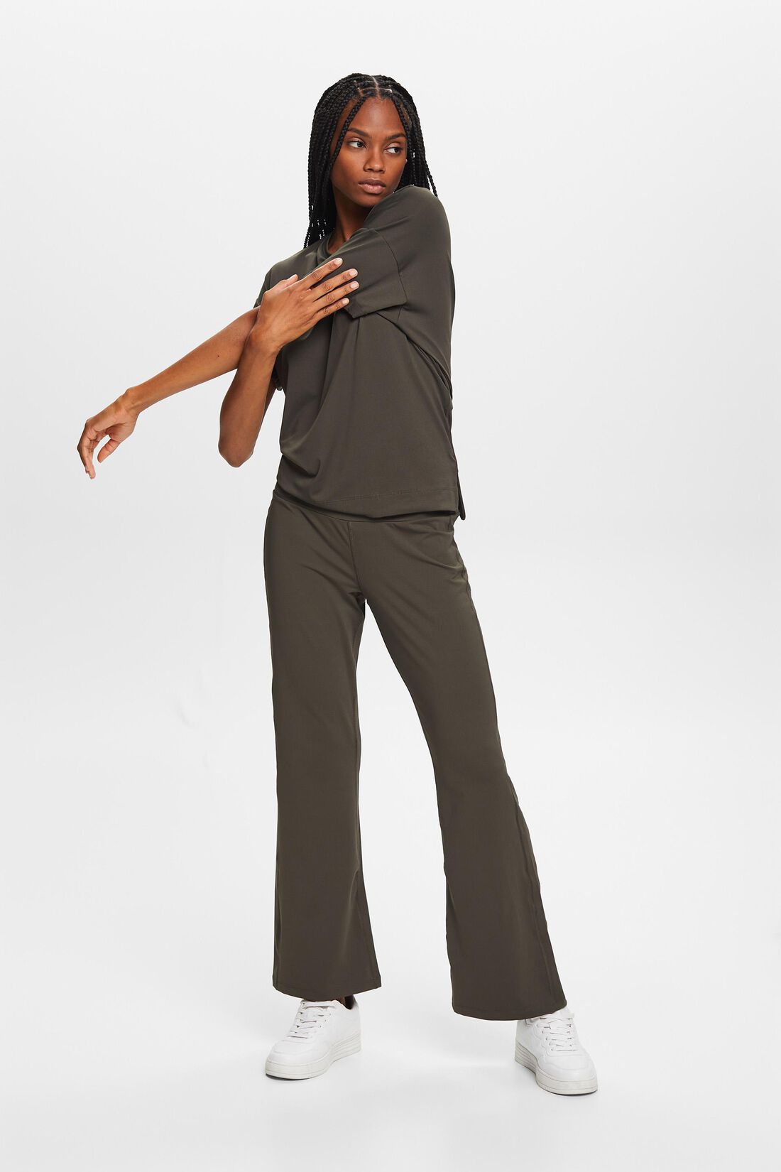 Ausgestellte Jogger-Pants aus Jersey mit E-DRY-Finish