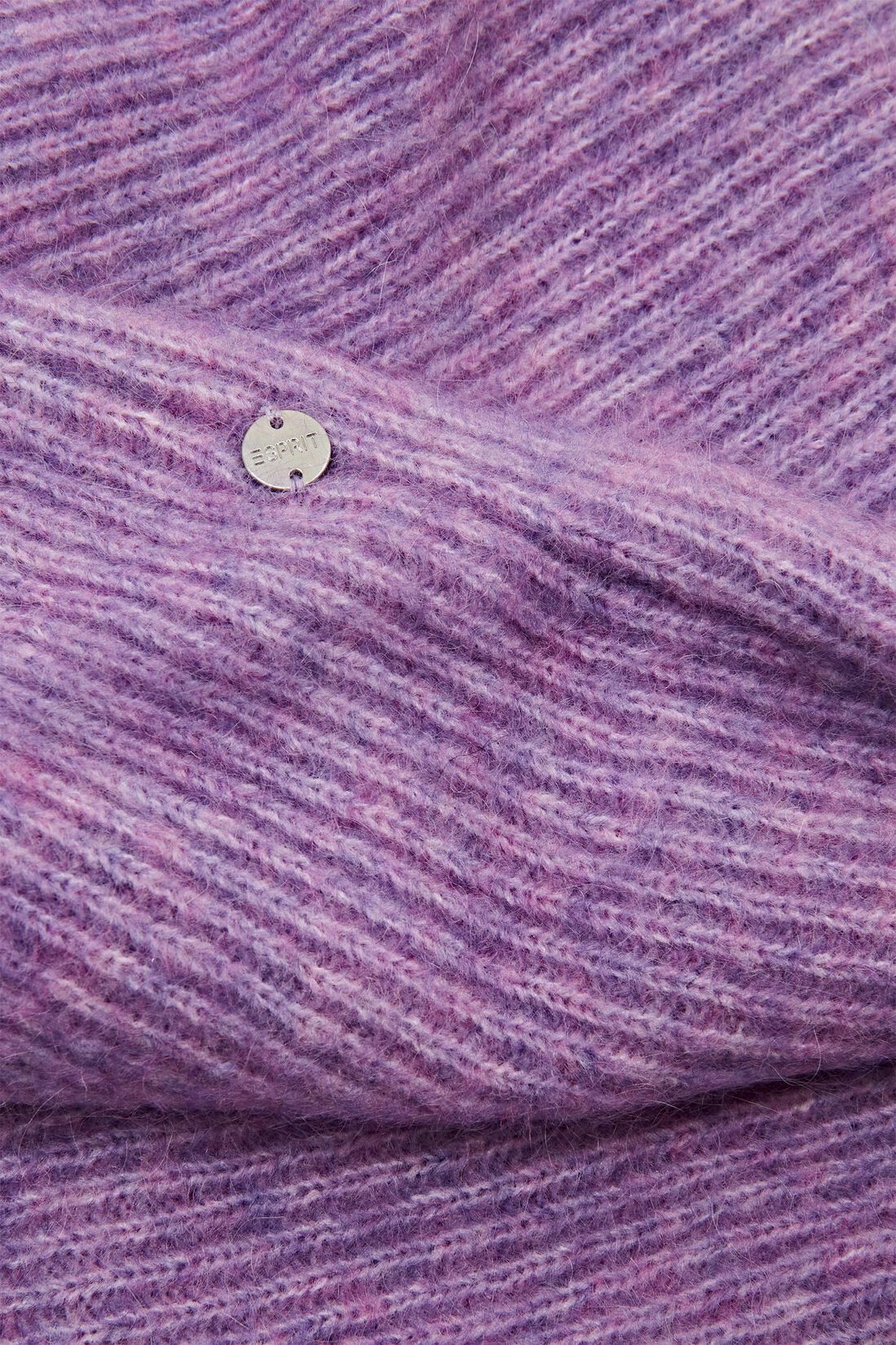 Loop-Schal aus Mohair und Wolle im Twist-Design