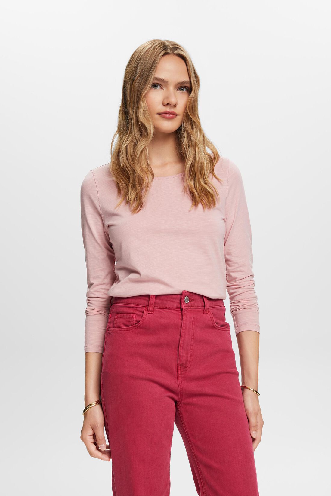 Jersey-Longsleeve, 100 % Baumwolle
