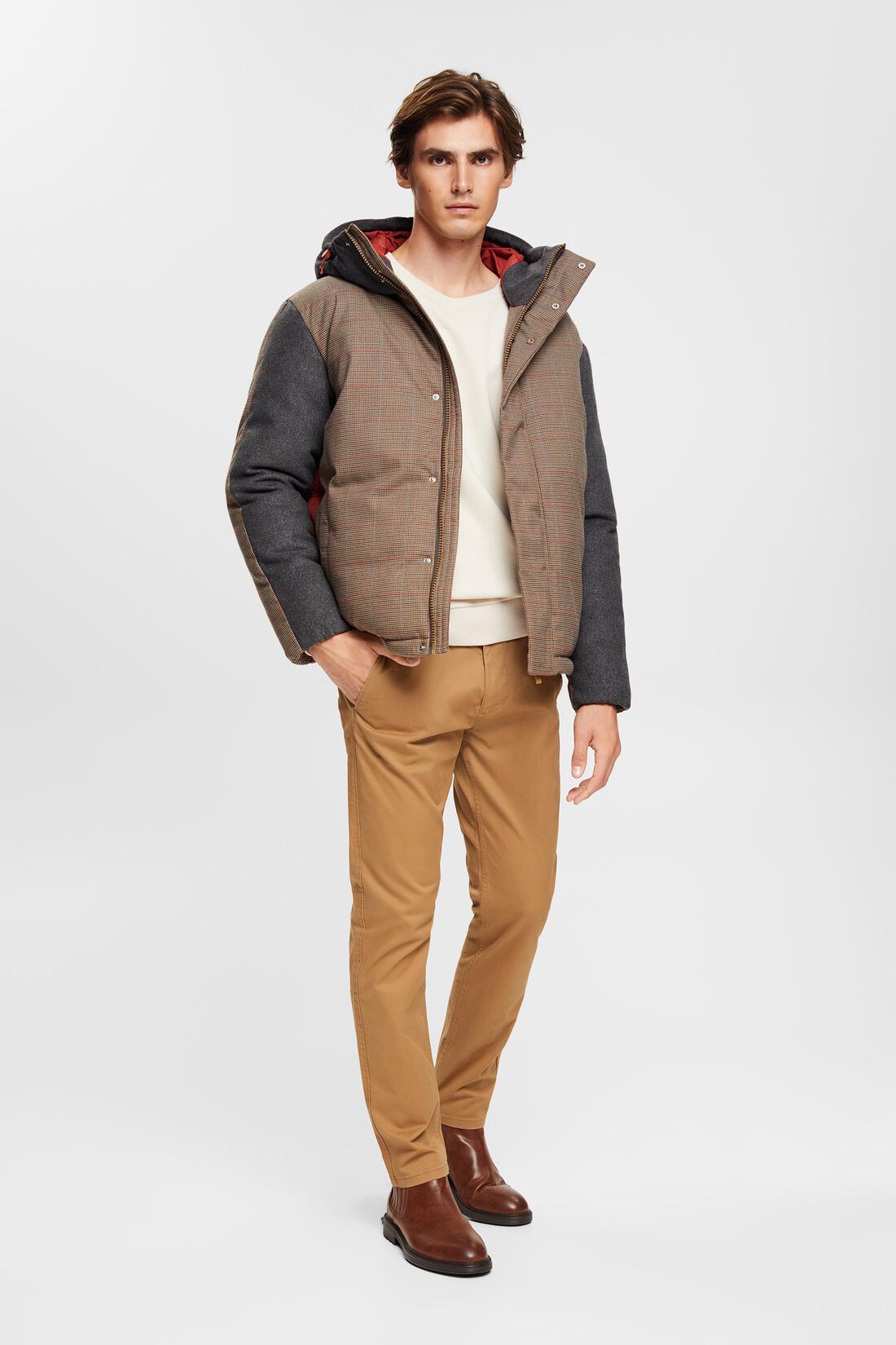 Jacke aus Materialmix