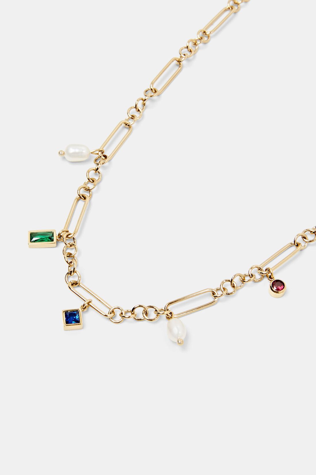 Gliederkette mit Anh&auml;ngern, Edelstahl