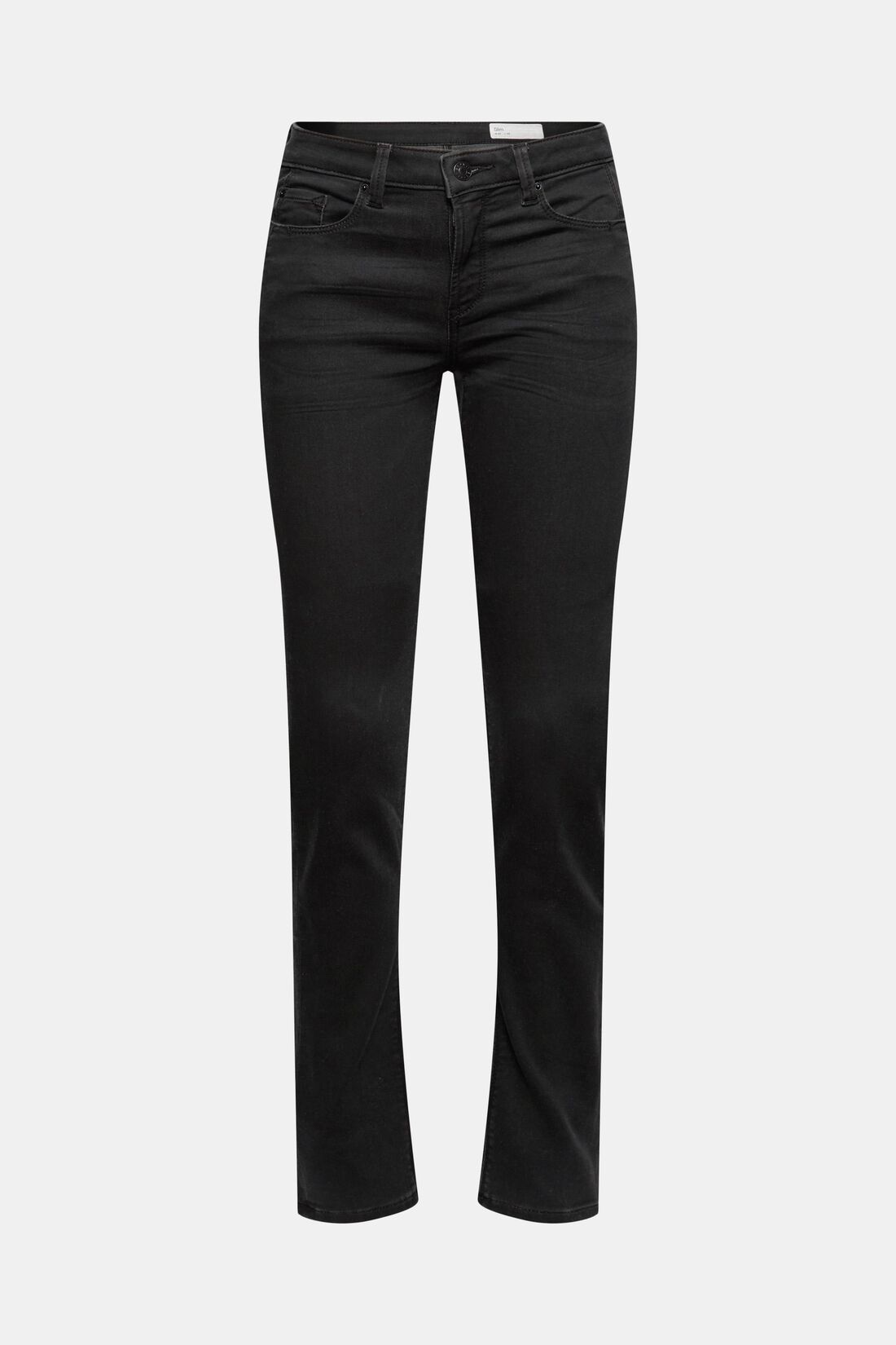 Black-Denim Jeans in bequemer Jogg-Qualit&auml;t