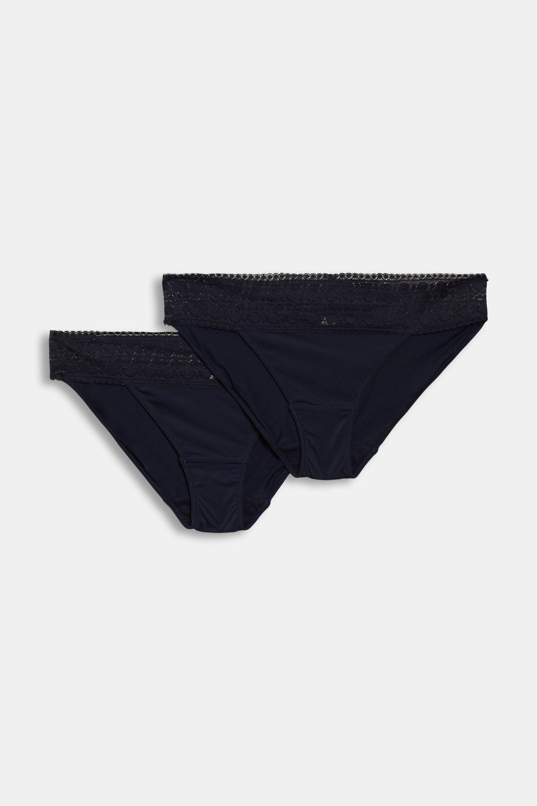 2er-Set Slip mit Spitzendetails