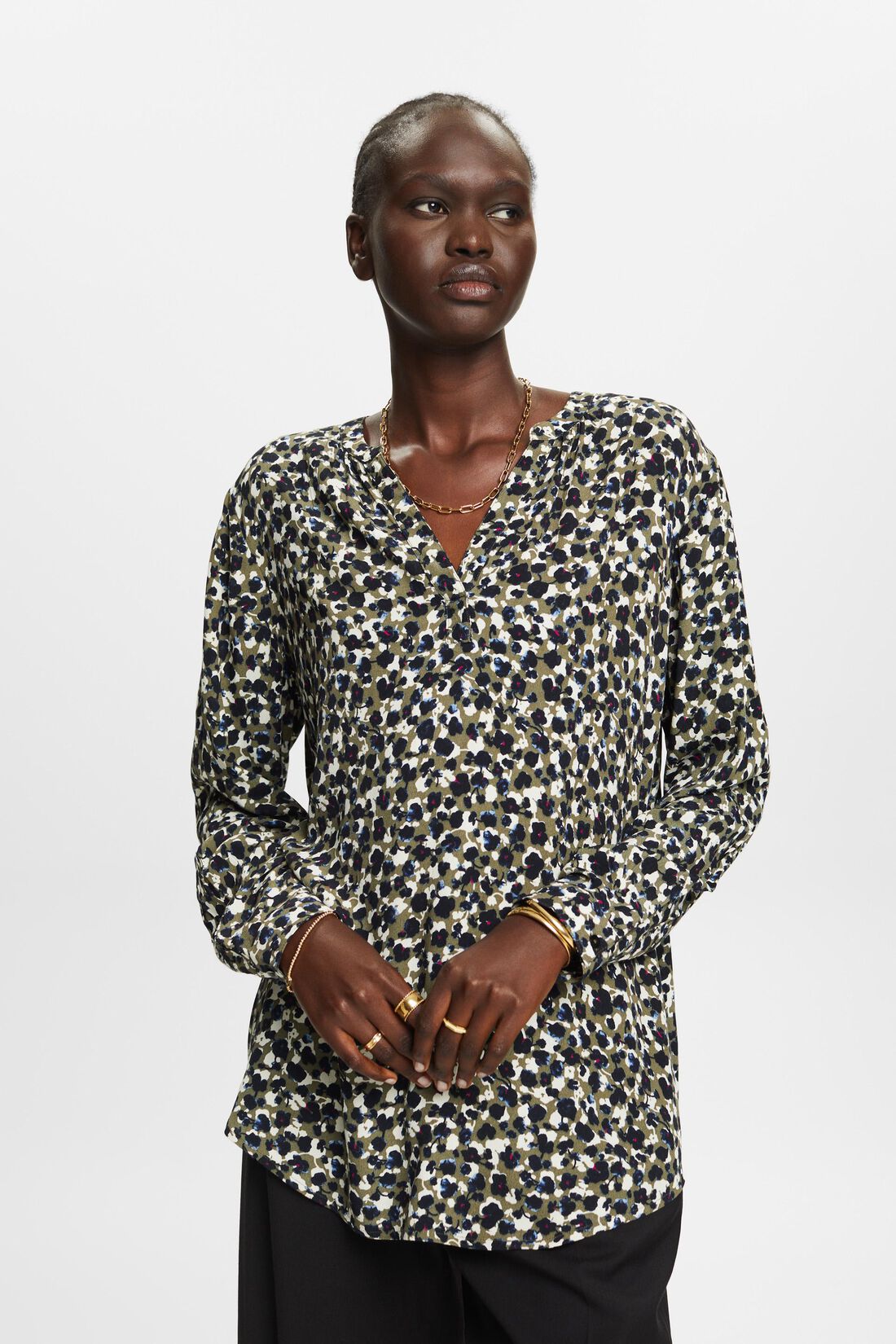 Bluse mit Muster, LENZING&trade; ECOVERO&trade;