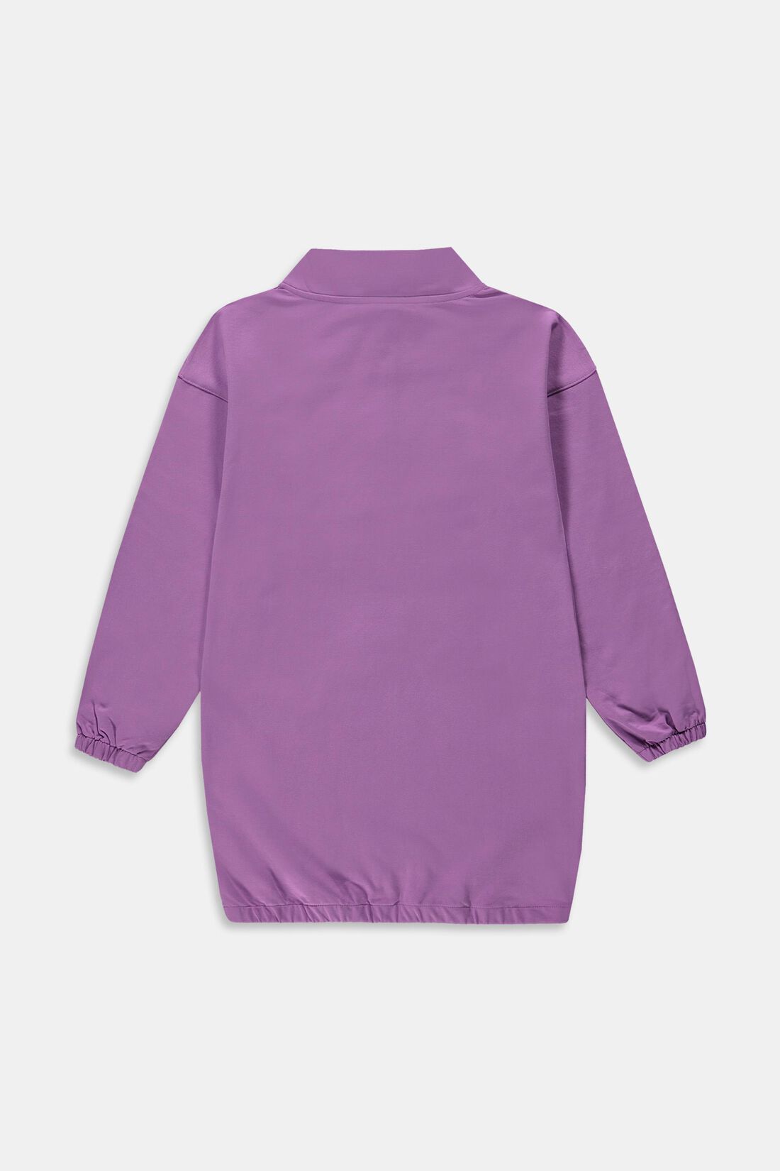 Sweatshirt-Kleid mit Statement-Print auf der Tasche