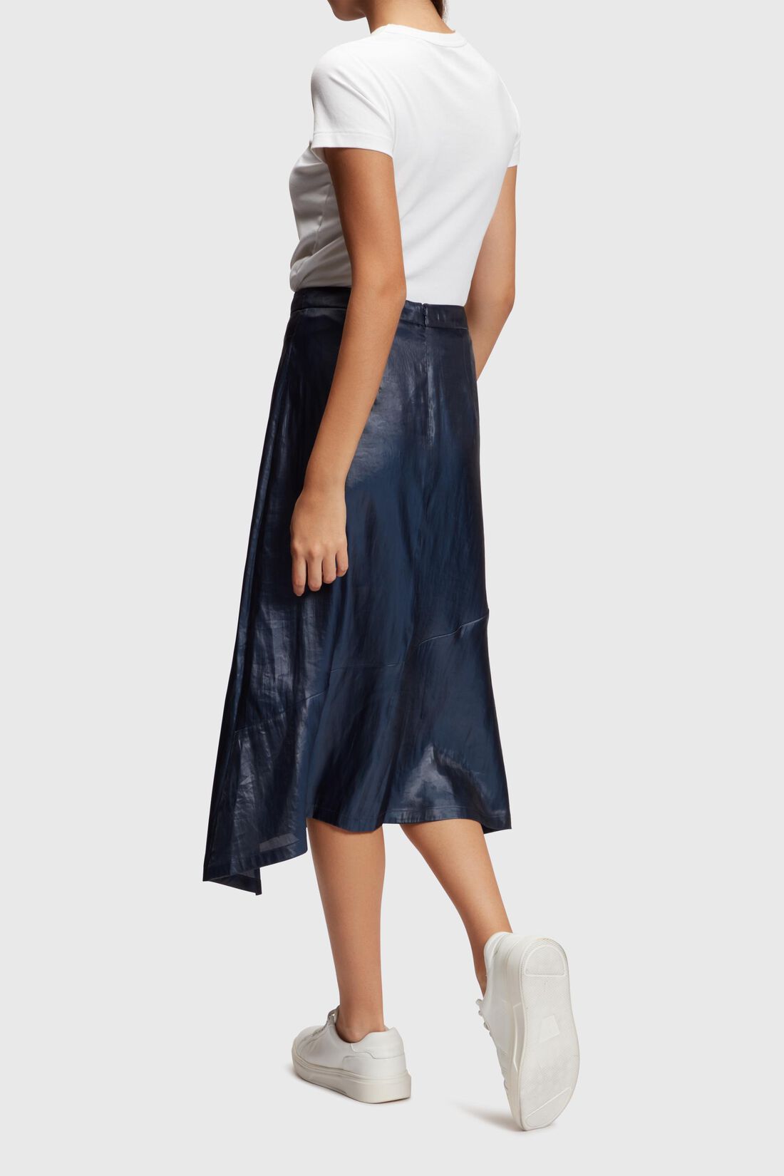 Midirock im Metallic-Look
