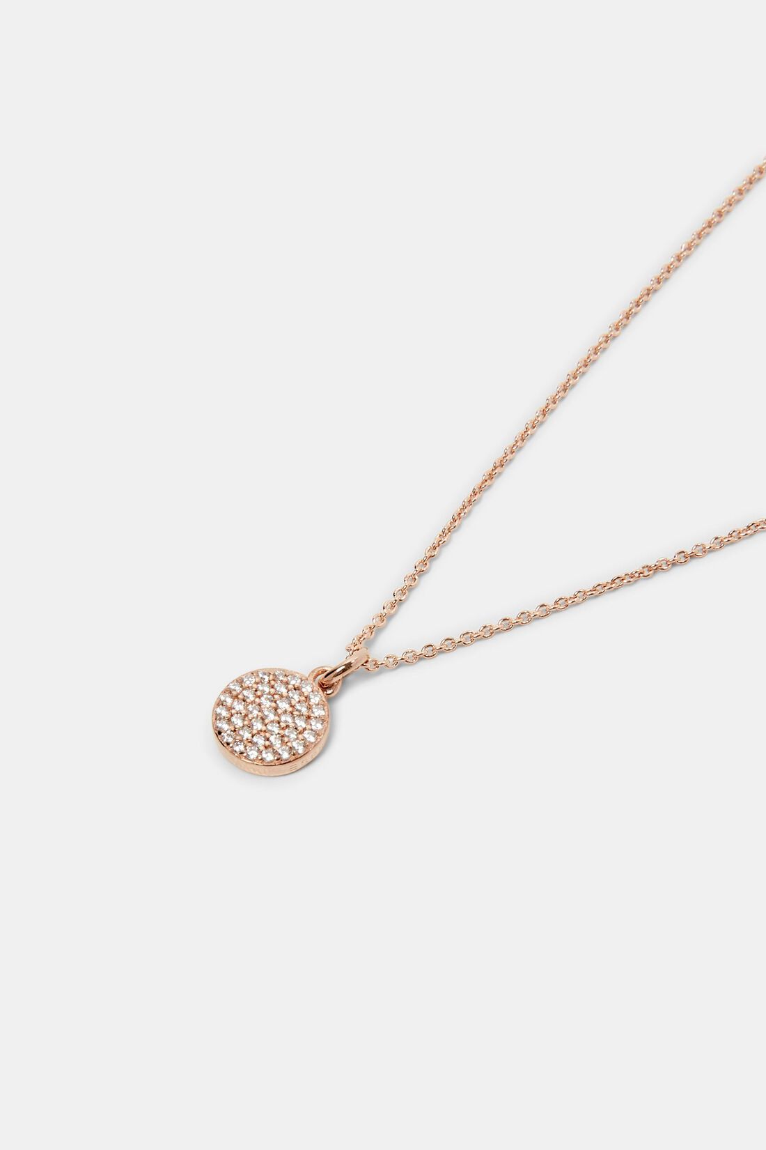 Kette mit Zirkonia-Anh&auml;nger, Sterling Silber
