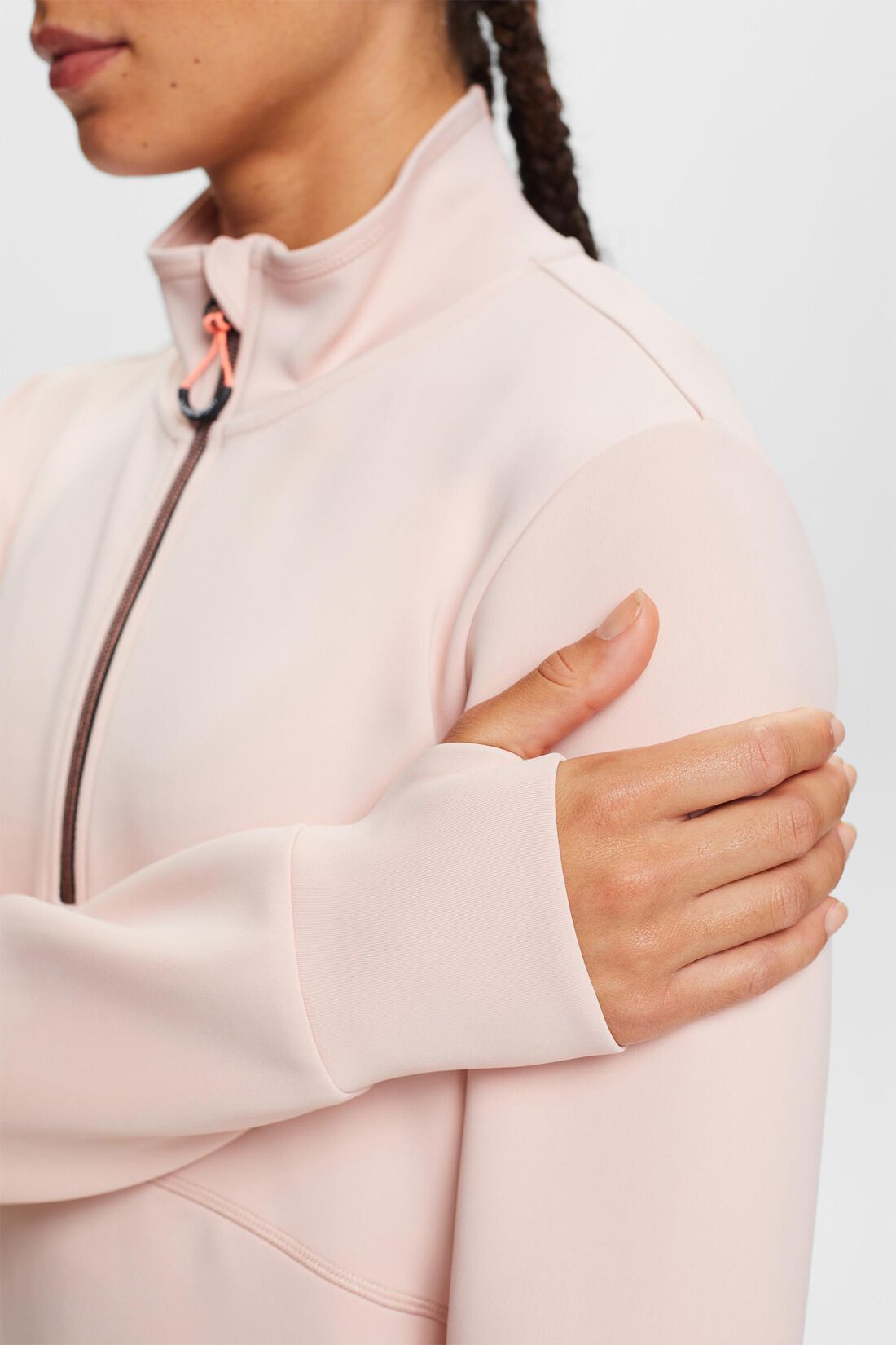 Active-Sweatshirt mit halblangem Rei&szlig;verschluss