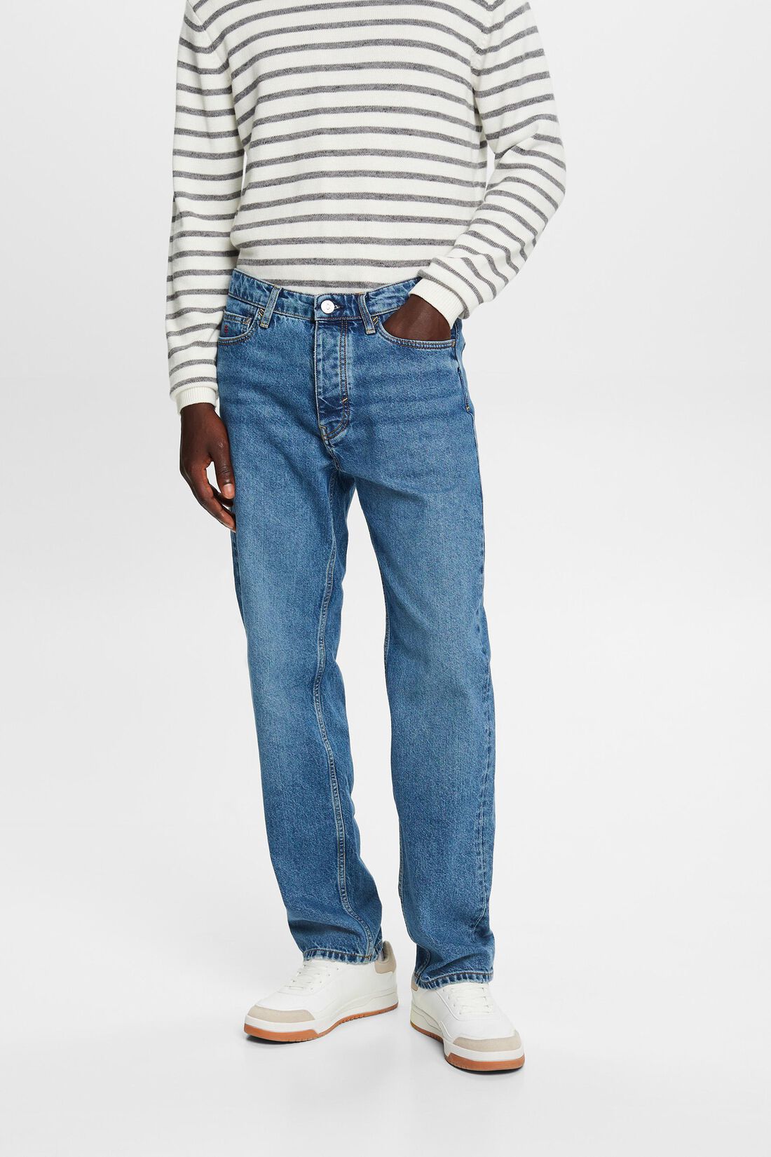 Lockere Retro-Jeans mit mittlerer Bundh&ouml;he