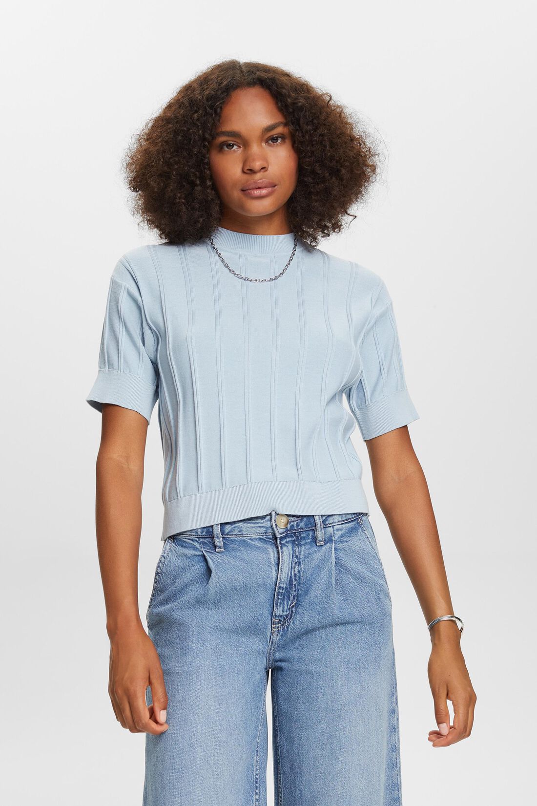Kurzarmpullover, 100% Baumwolle