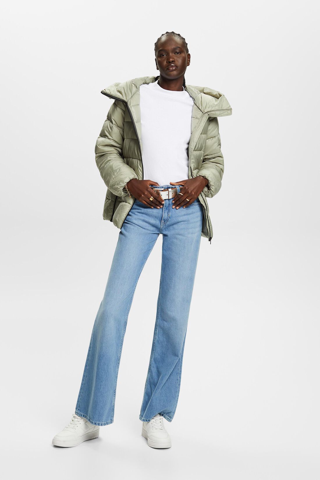 Steppjacke mit Kapuze