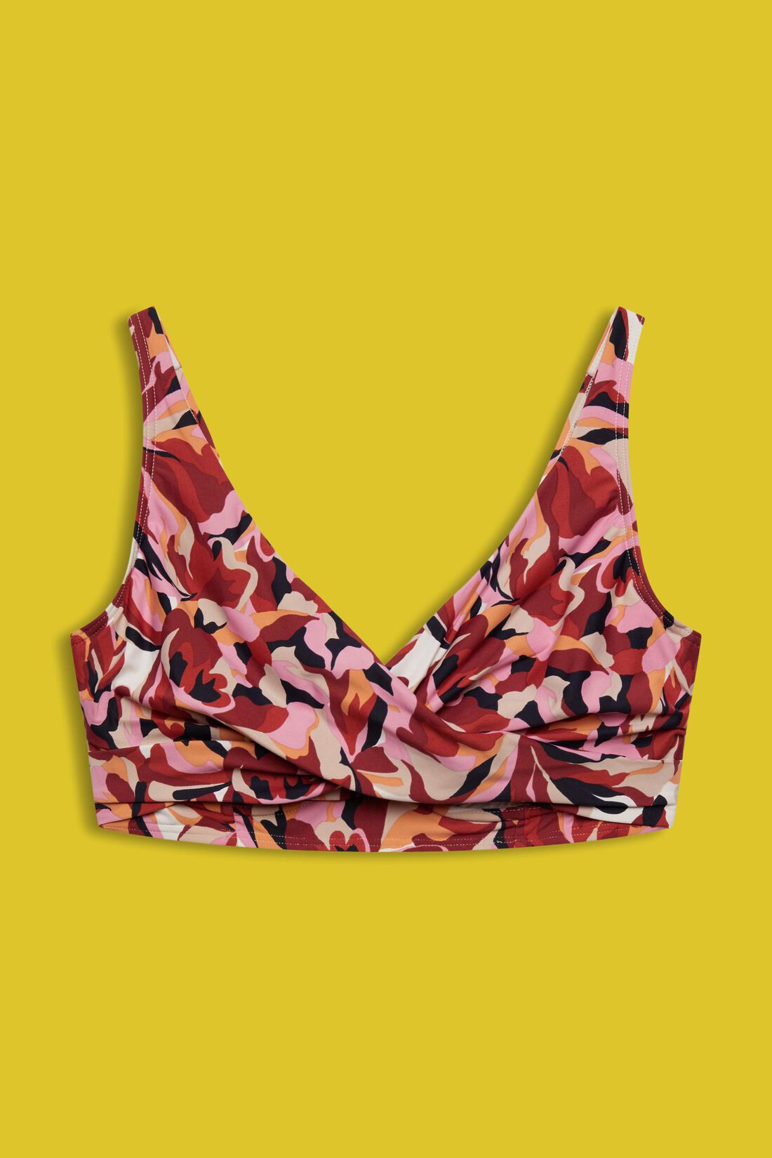 Unwattiertes B&uuml;gel-Bikinitop mit Blumenprint