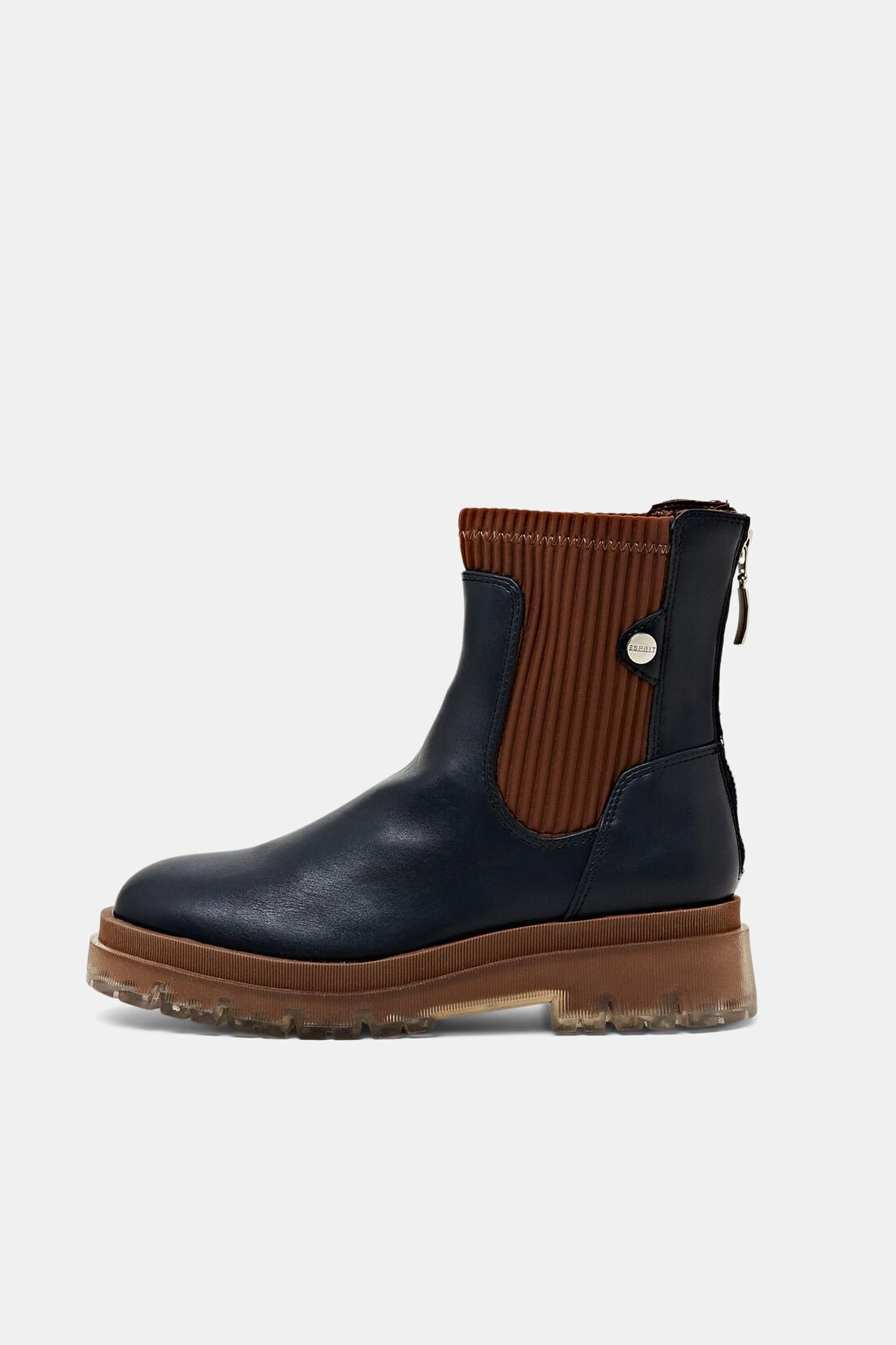 Grobe Boots in Lederoptik