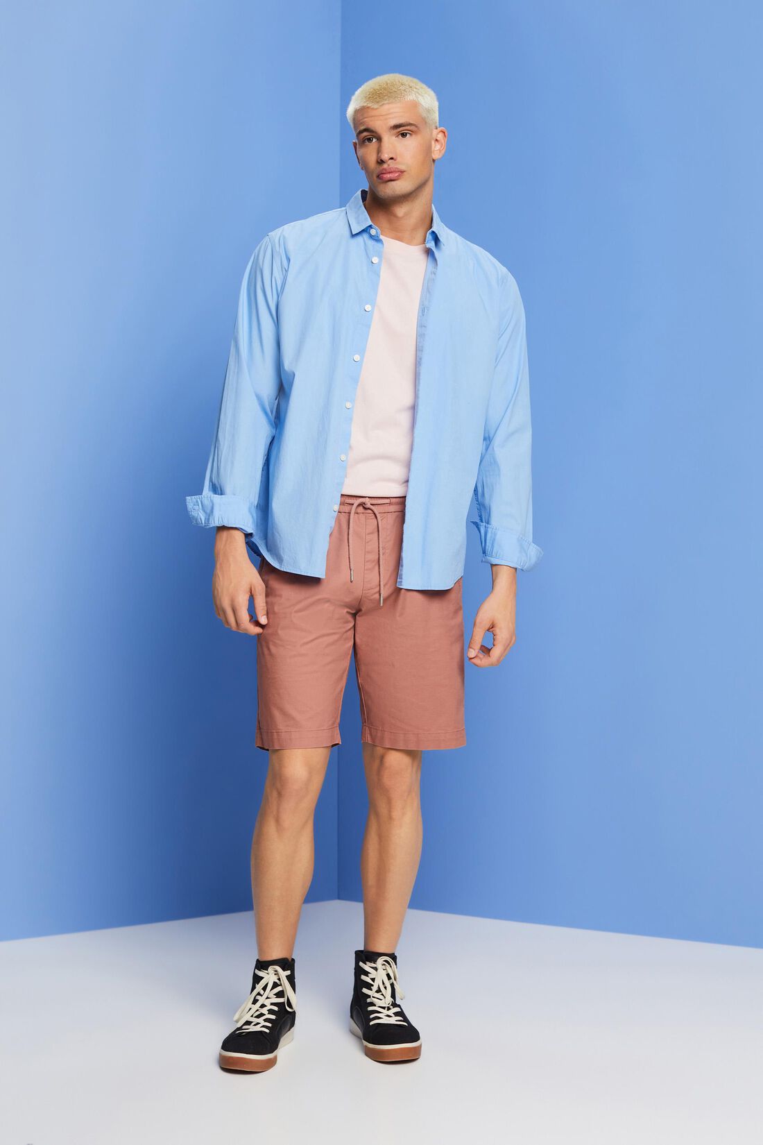 Shorts aus Baumwolltwill