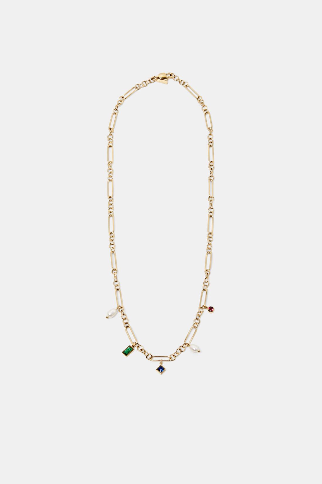 Gliederkette mit Anh&auml;ngern, Edelstahl