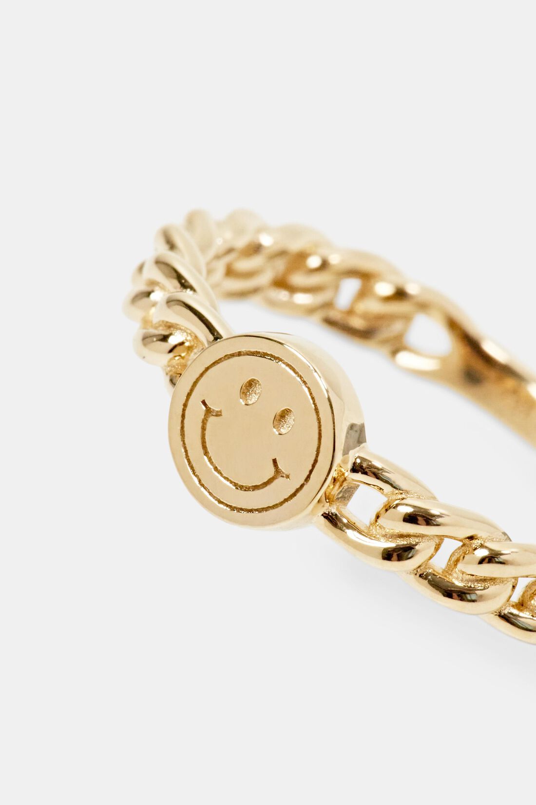 Gliederring mit Smiley aus Sterlingsilber