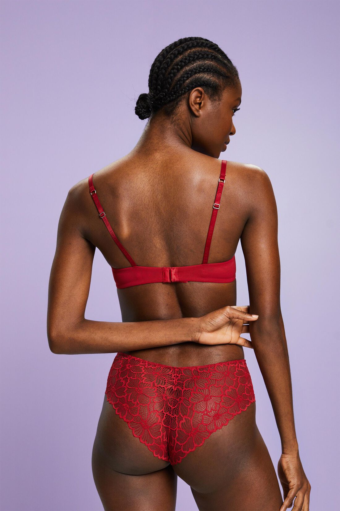 Brazilian-Shorts aus floraler Spitze