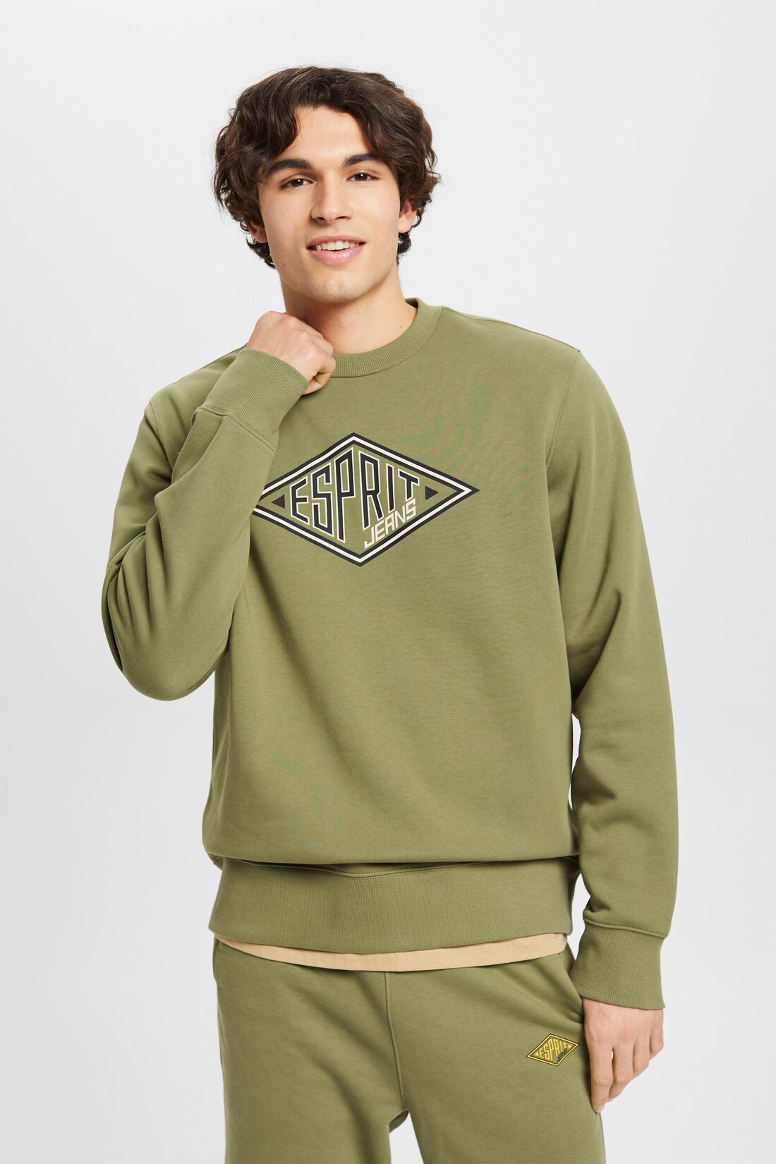 Rundhals-Sweatshirt mit Logoprint