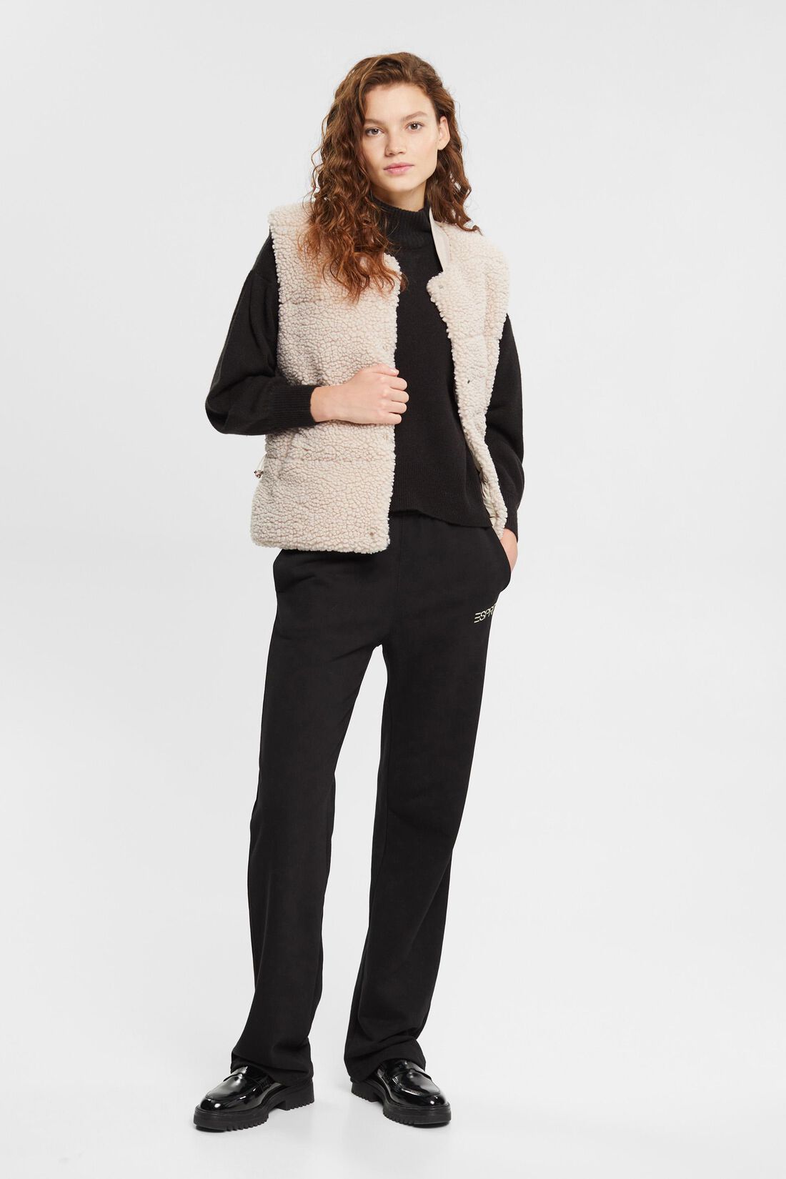 Wollmix-Pullover mit Stehkragen