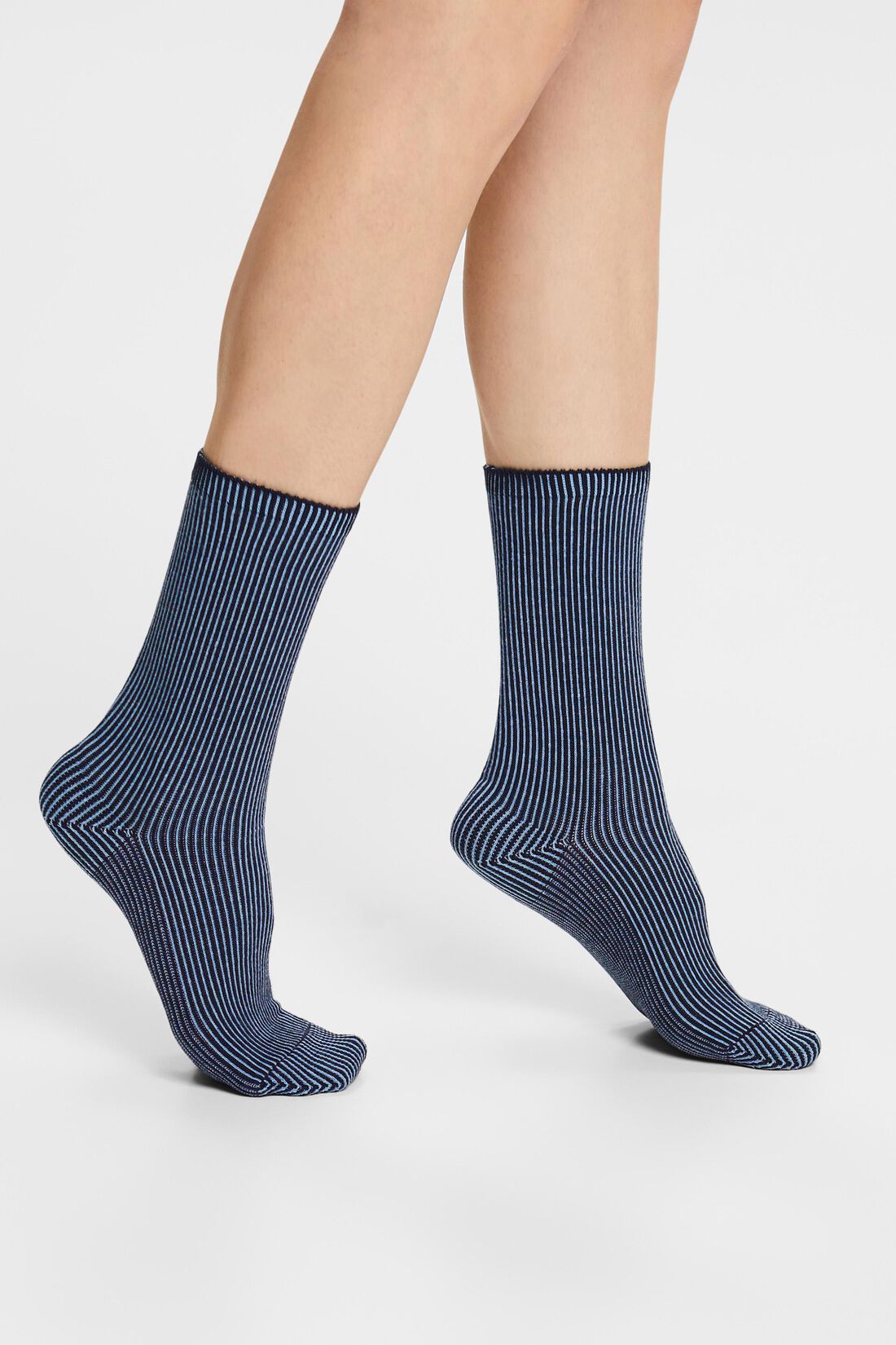 2er-Pack Grobstricksocken mit Streifenmuster