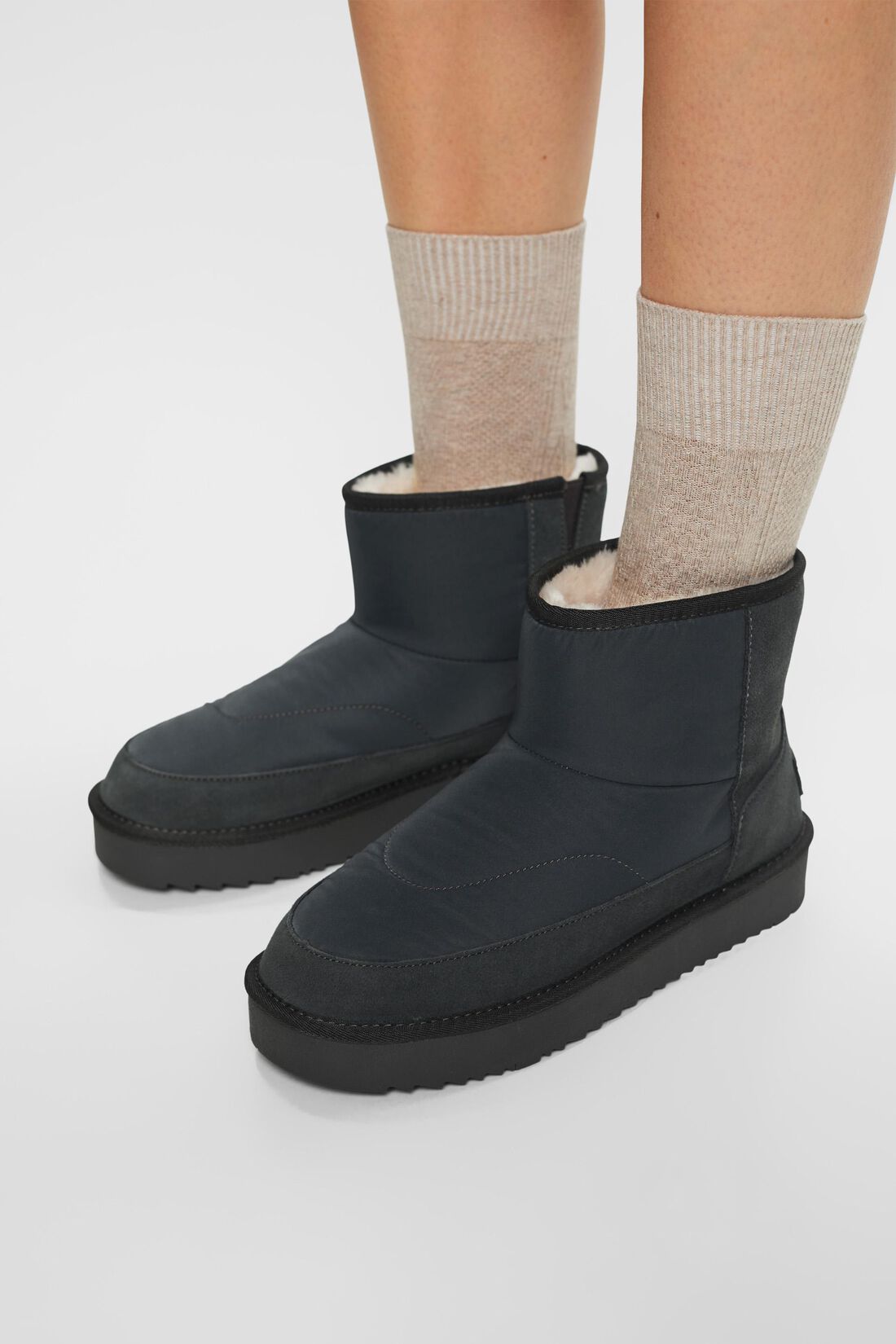Boots mit Kunstfellfutter